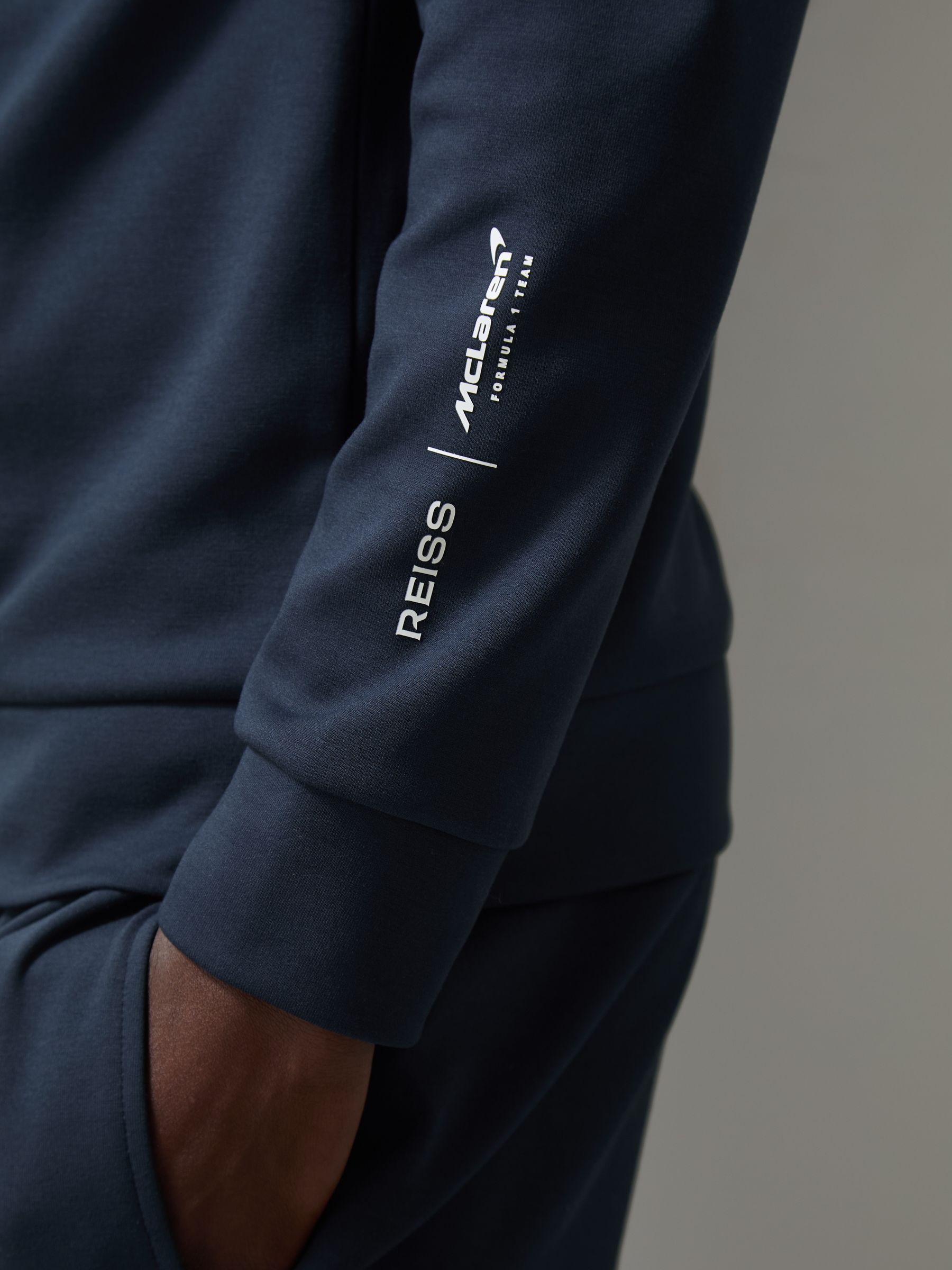McLaren F1 Team Interlock Hoodie in Airforce Blue
