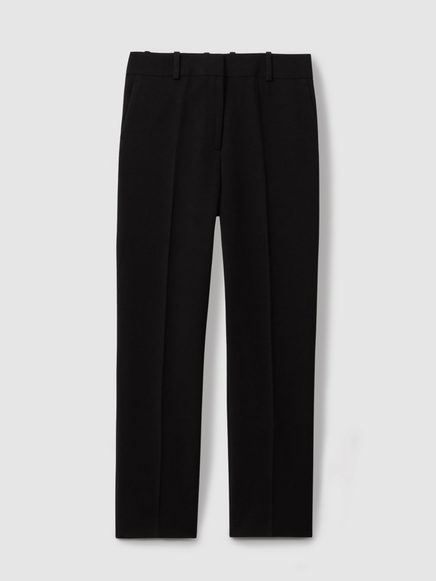 Slim Fit Suit Trousers in Black