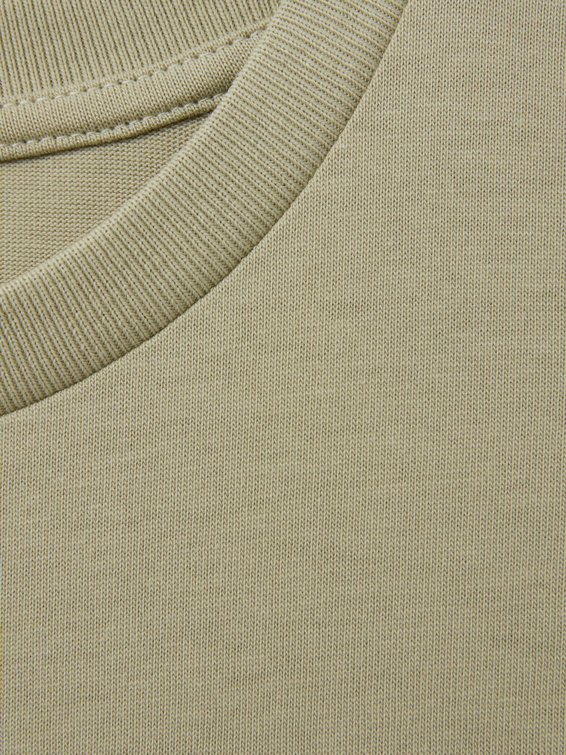 9-13 yrs Oversized Cotton Crew-Neck T-Shirt in Sage