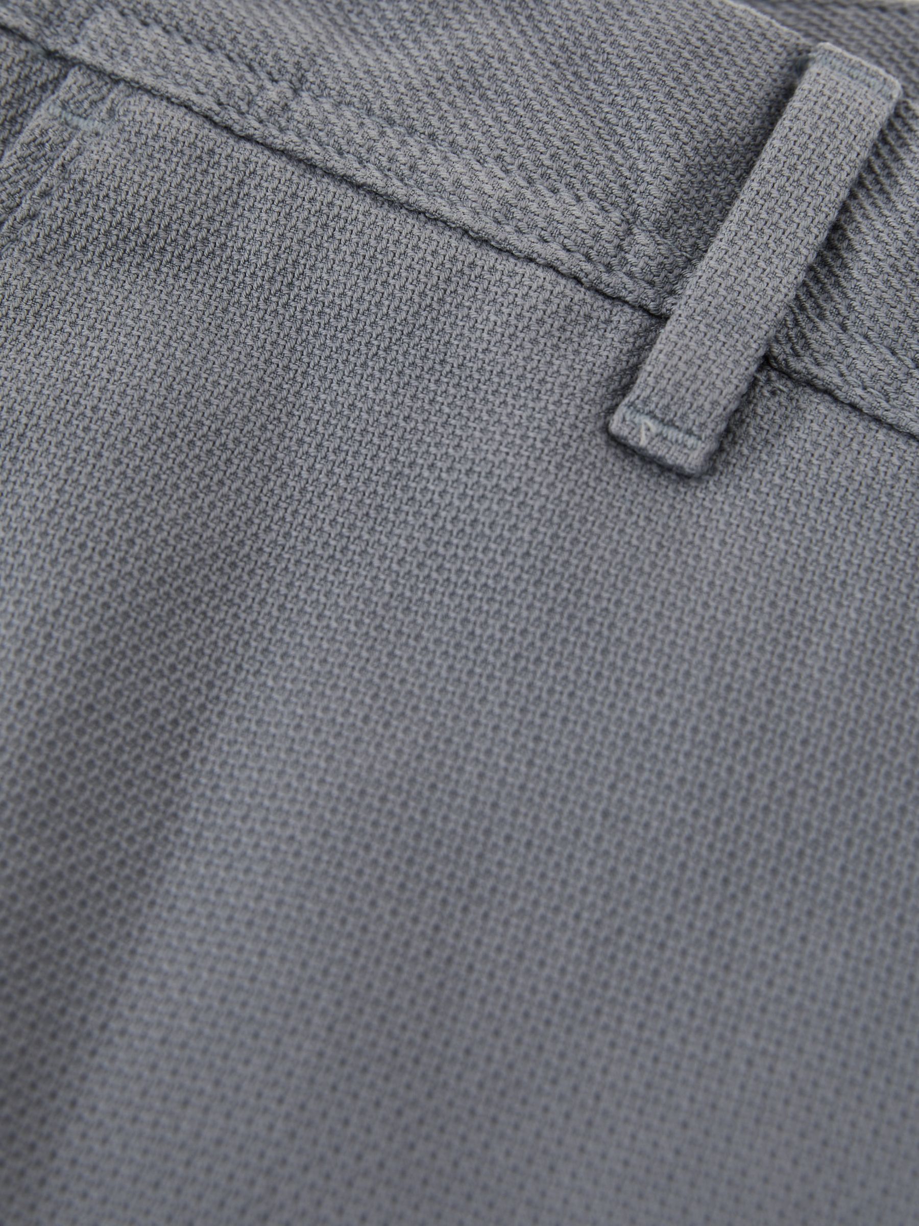 Cotton-Piqué Slim-Fit Chinos in Airforce Blue