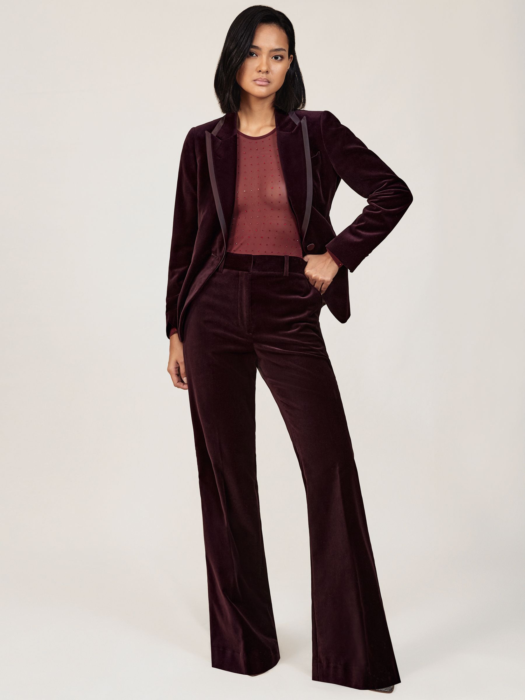 Suit Trousers in Burgundy
