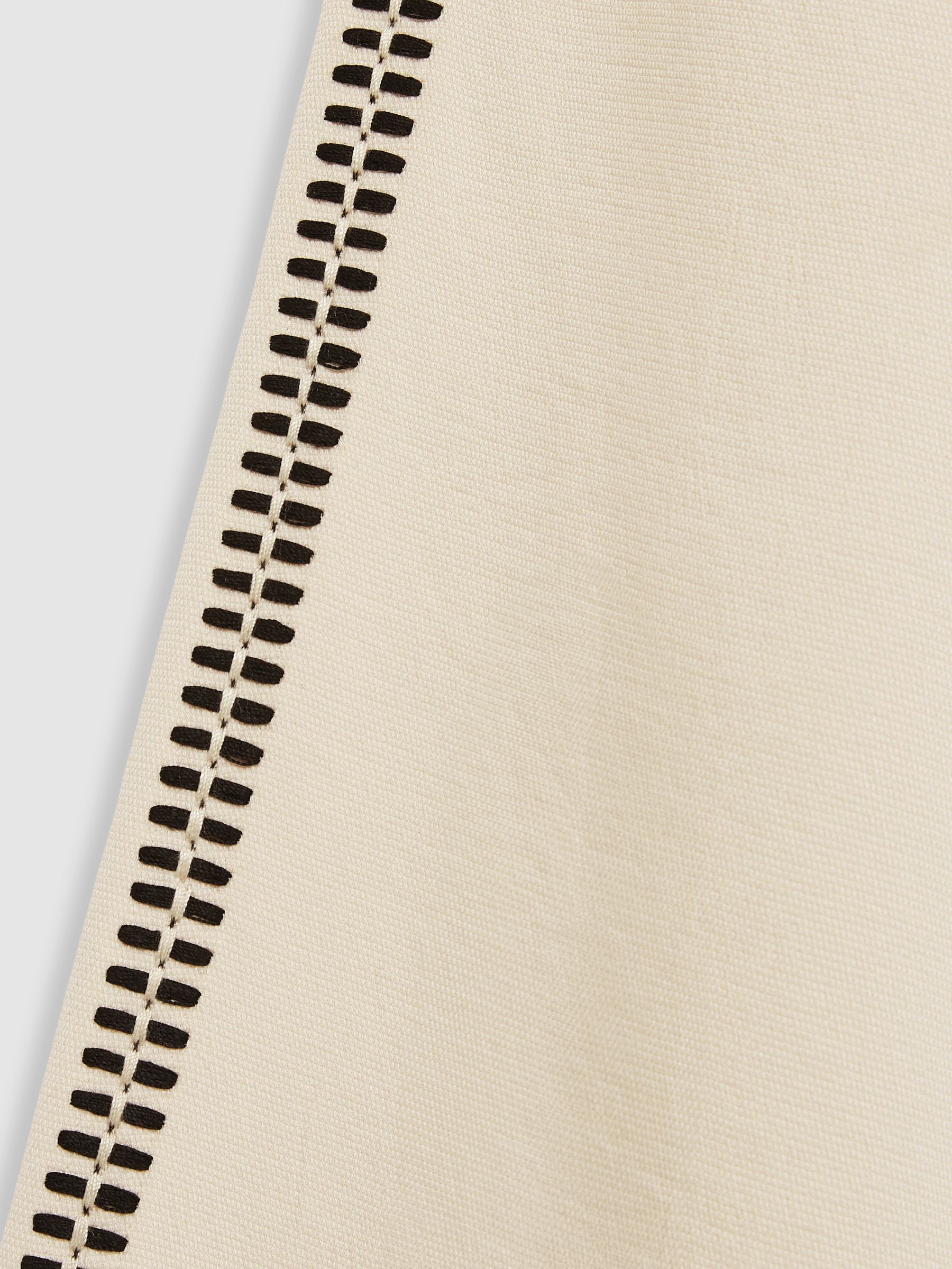 Embroidery Halterneck Wide-Leg Jumpsuit in Cream