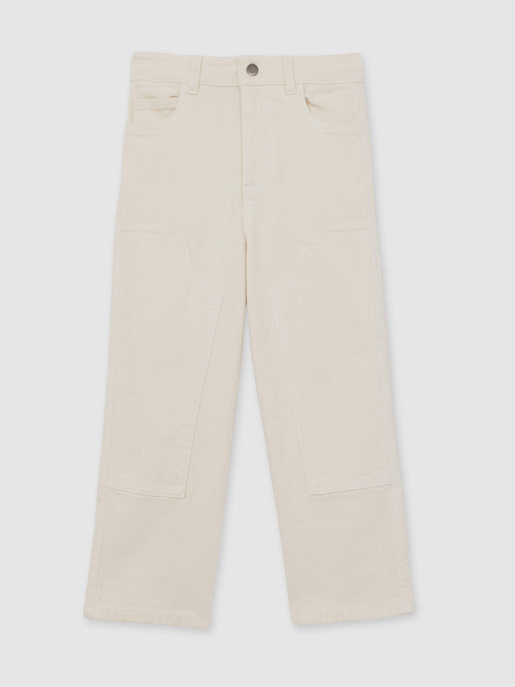 9-13 yrs Straight-Leg Carpenter Jeans in Off White