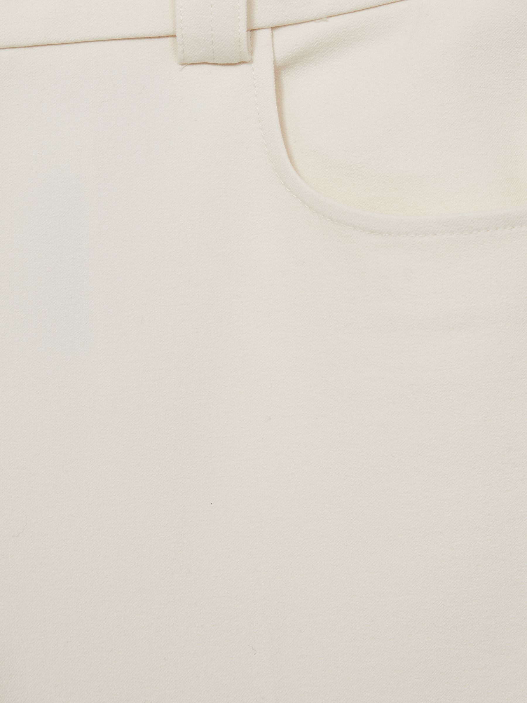 Twill Culotte Trousers in Cream