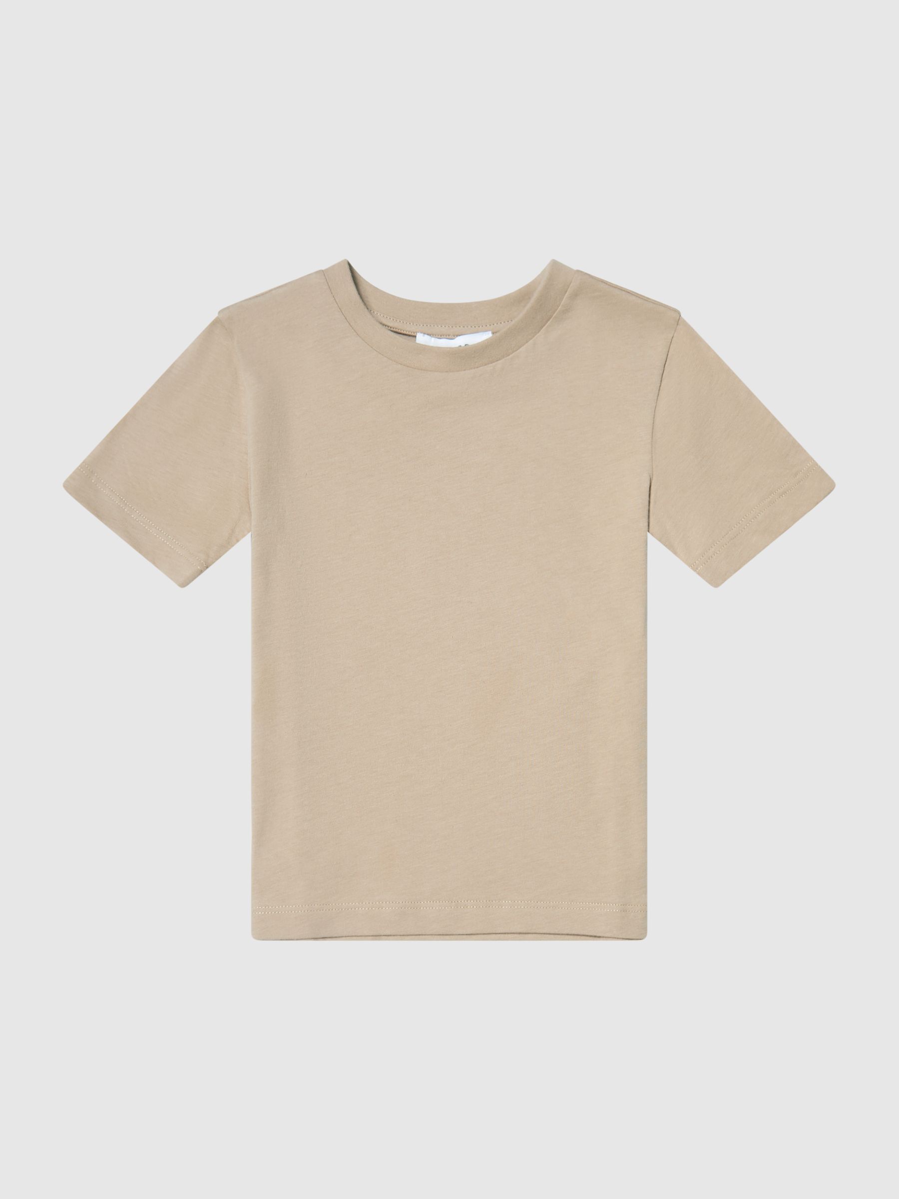 9-13 yrs Crew Neck T-Shirt in Stone