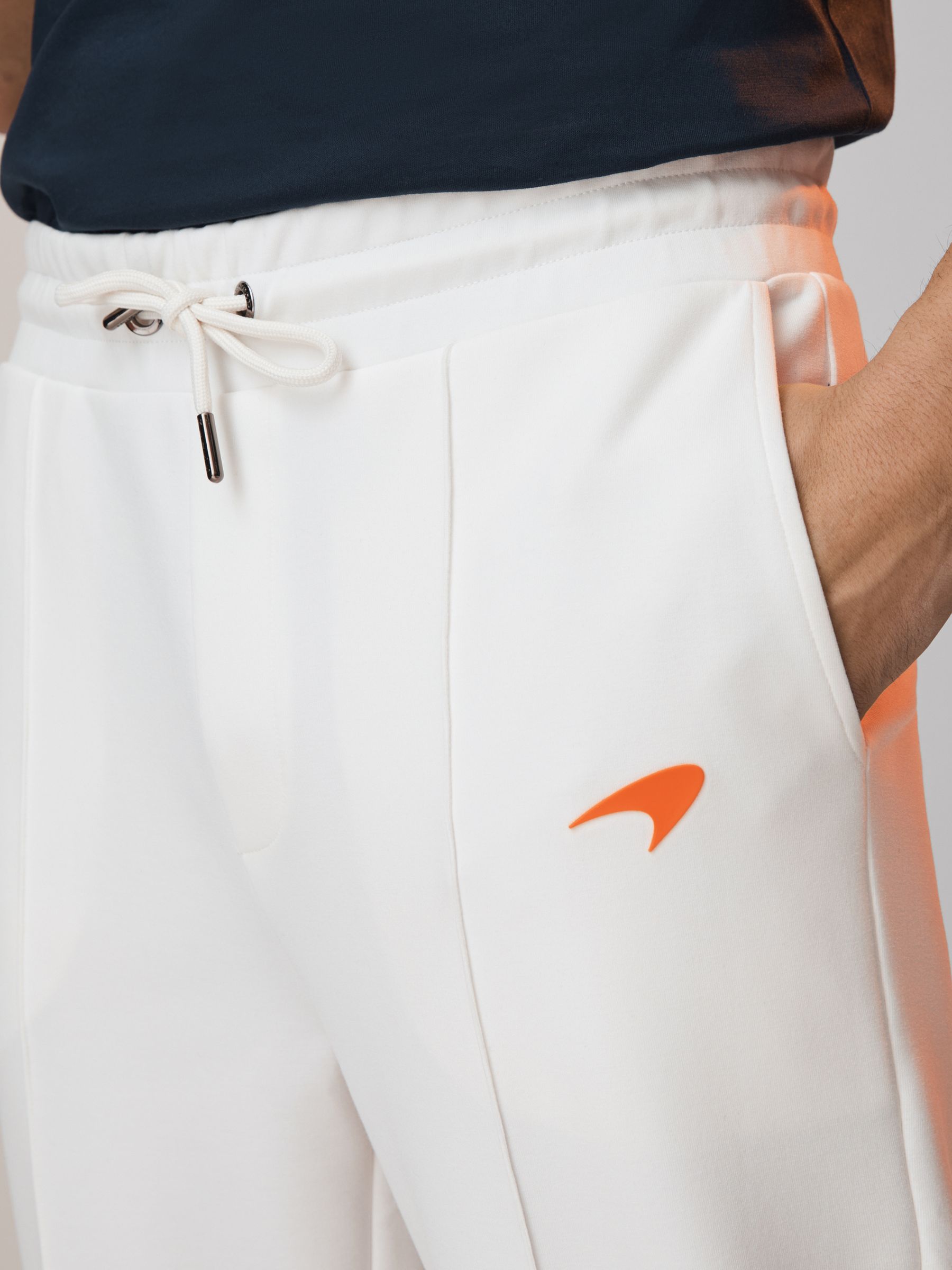 McLaren F1 Interlock Jersey Drawstring Joggers in White