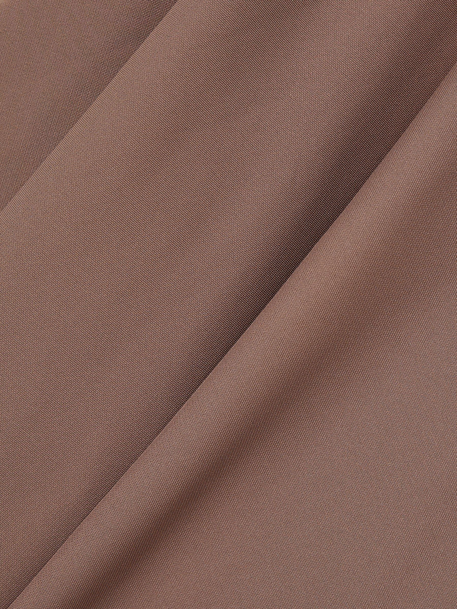 Draped Jersey Midi Dress in Mink