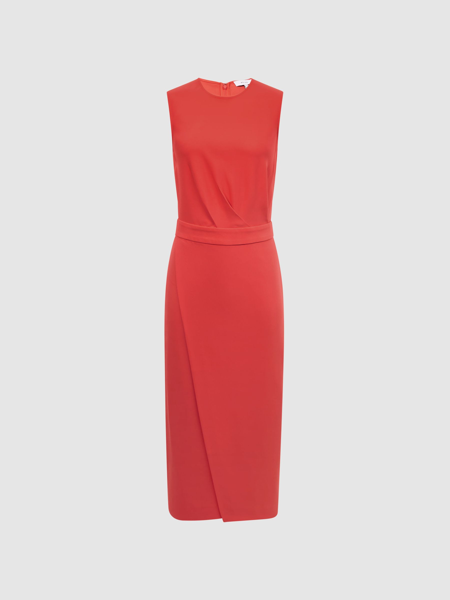 Sleeveless Bodycon Dress in Coral