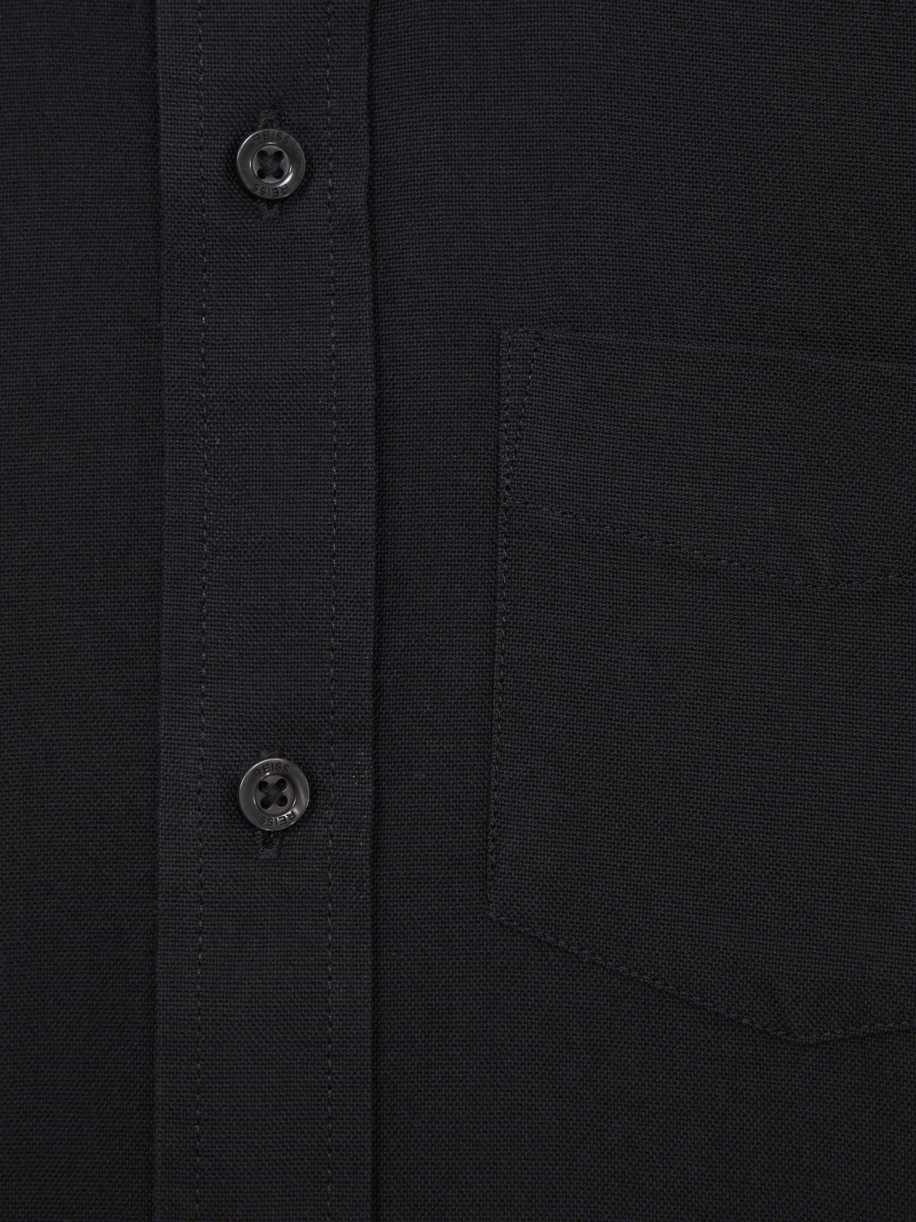 3-9 yrs Button Down Oxford Shirt in Black