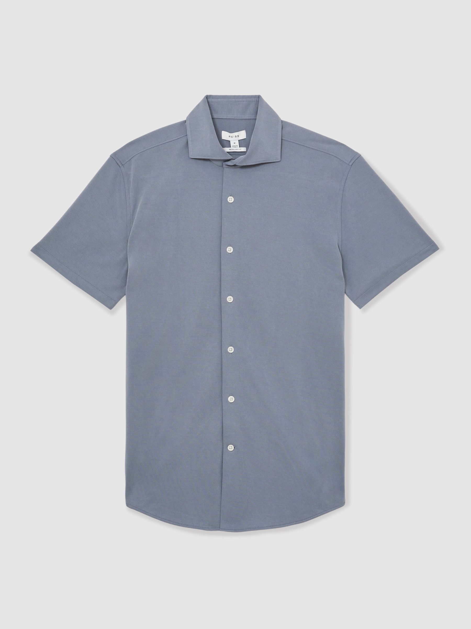 Modal-Blend Shirt in Airforce Blue