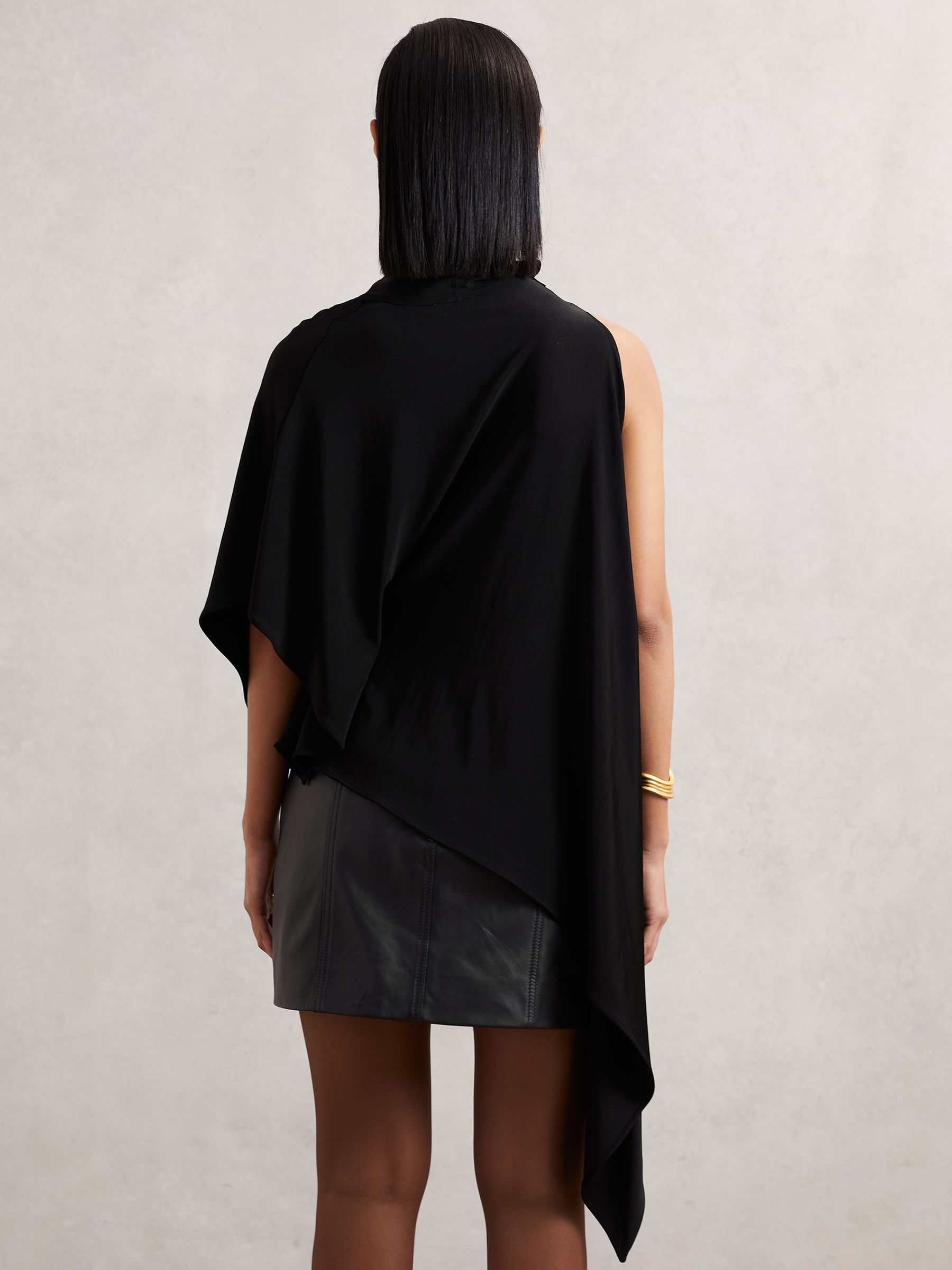 Cape Detail Top in Black