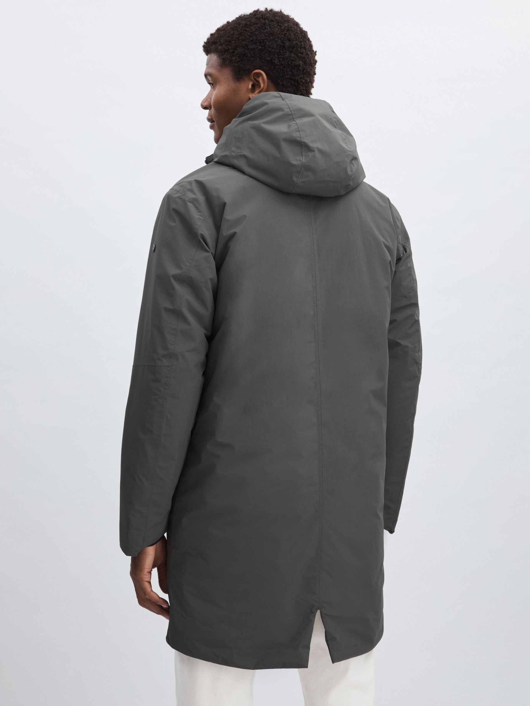 Scandinavian Edition Hooded Padded Parka in Dark Olive