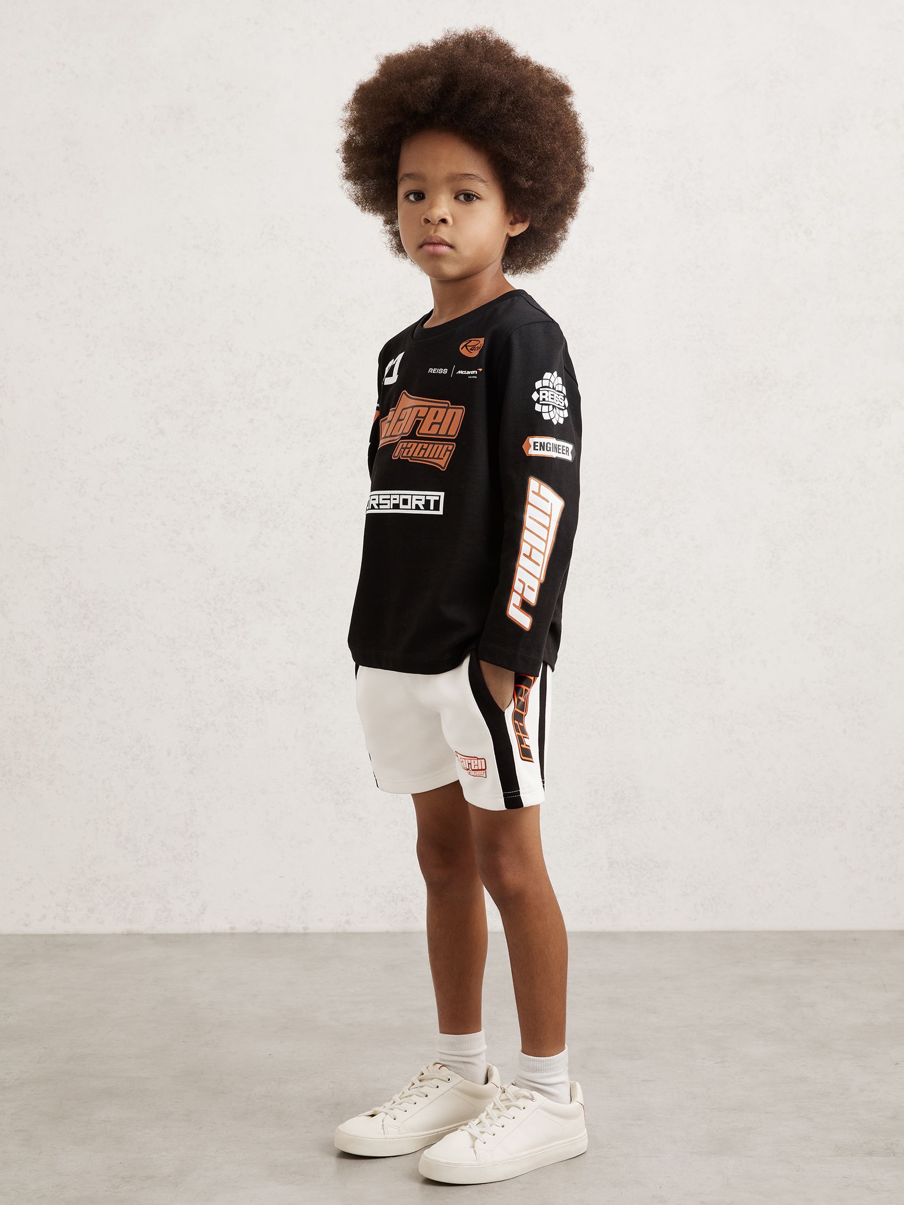 13-14 yrs McLaren F1 Team Cotton Logo T-Shirt Unisex Fit in Black