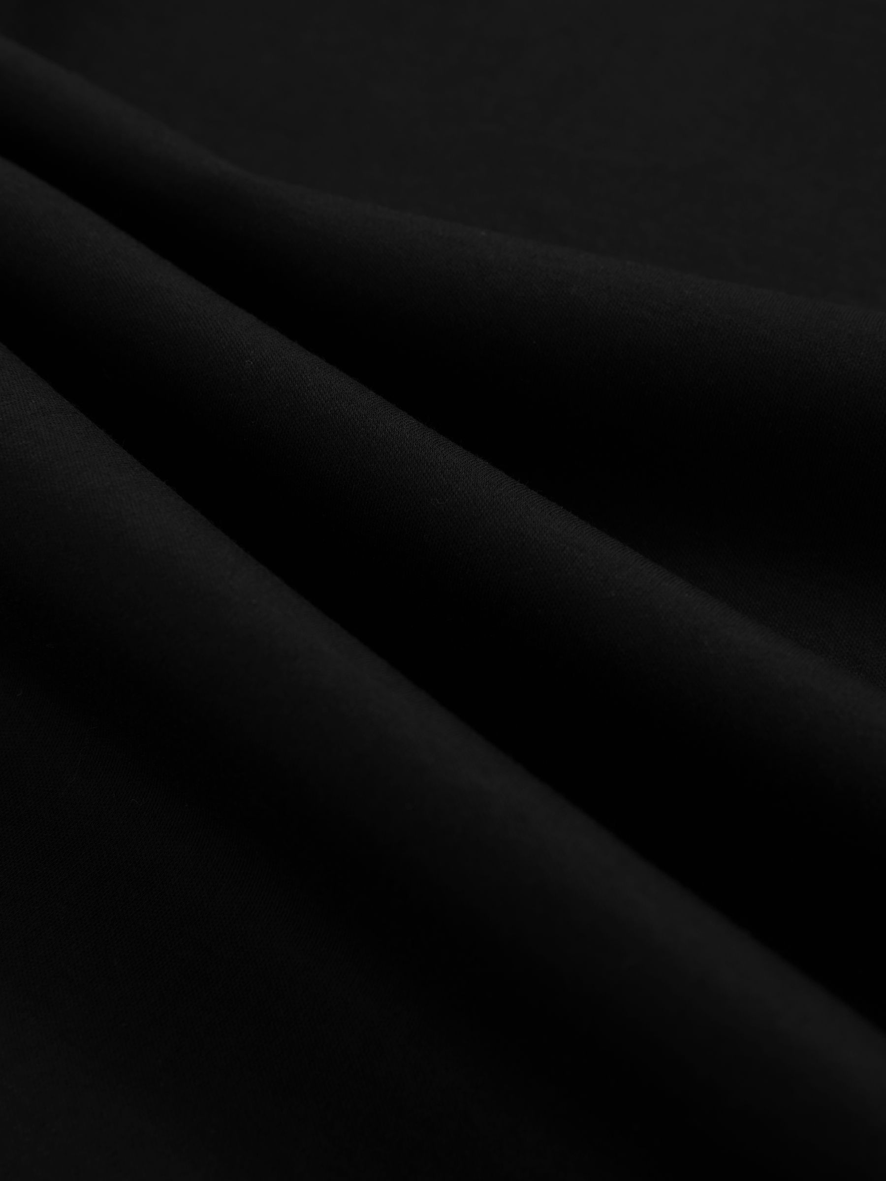 Airwater-Cotton Crew-Neck T-Shirt in Black