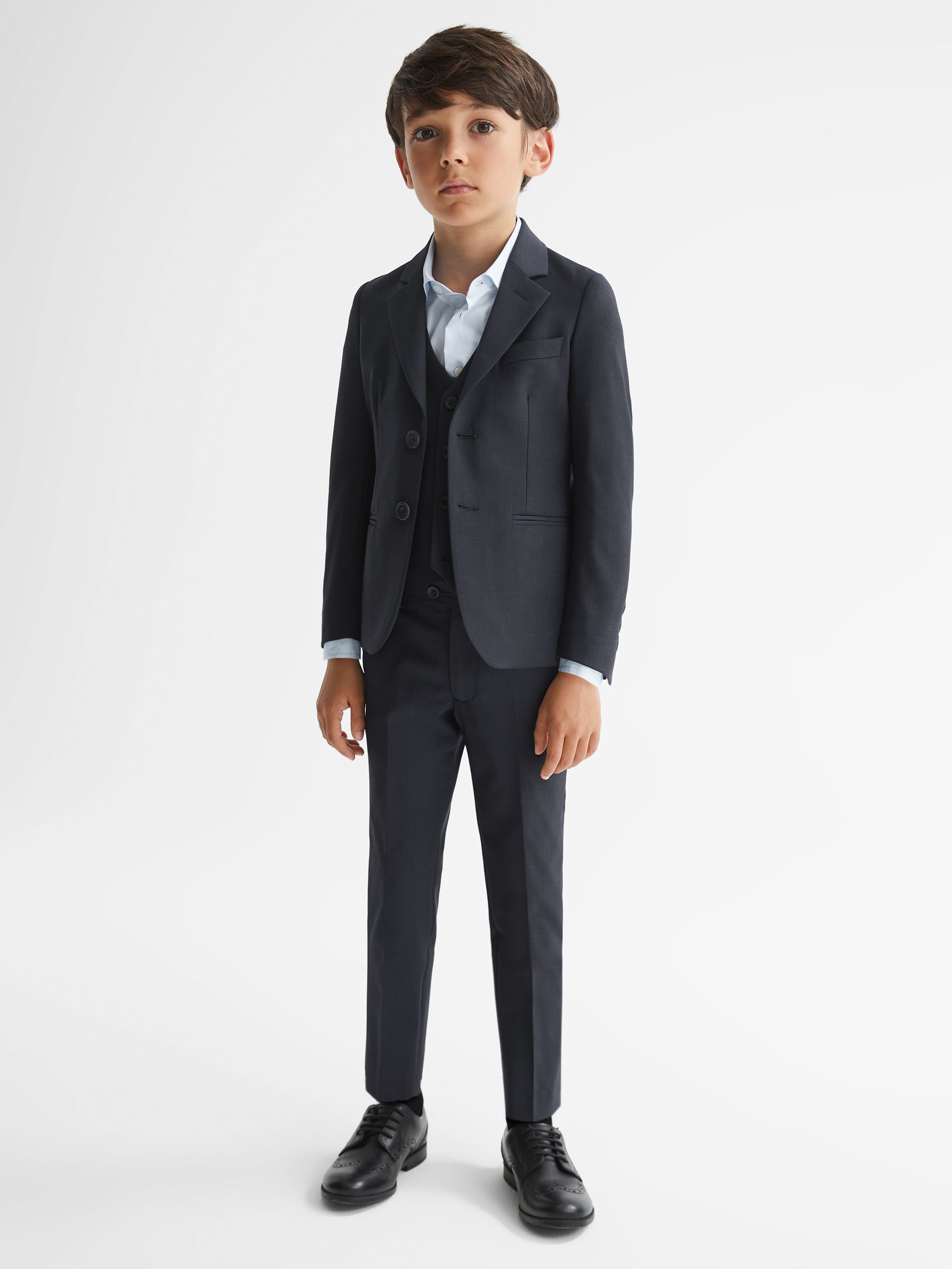 4-9 yrs Wool-Blend Suit Trousers in Navy