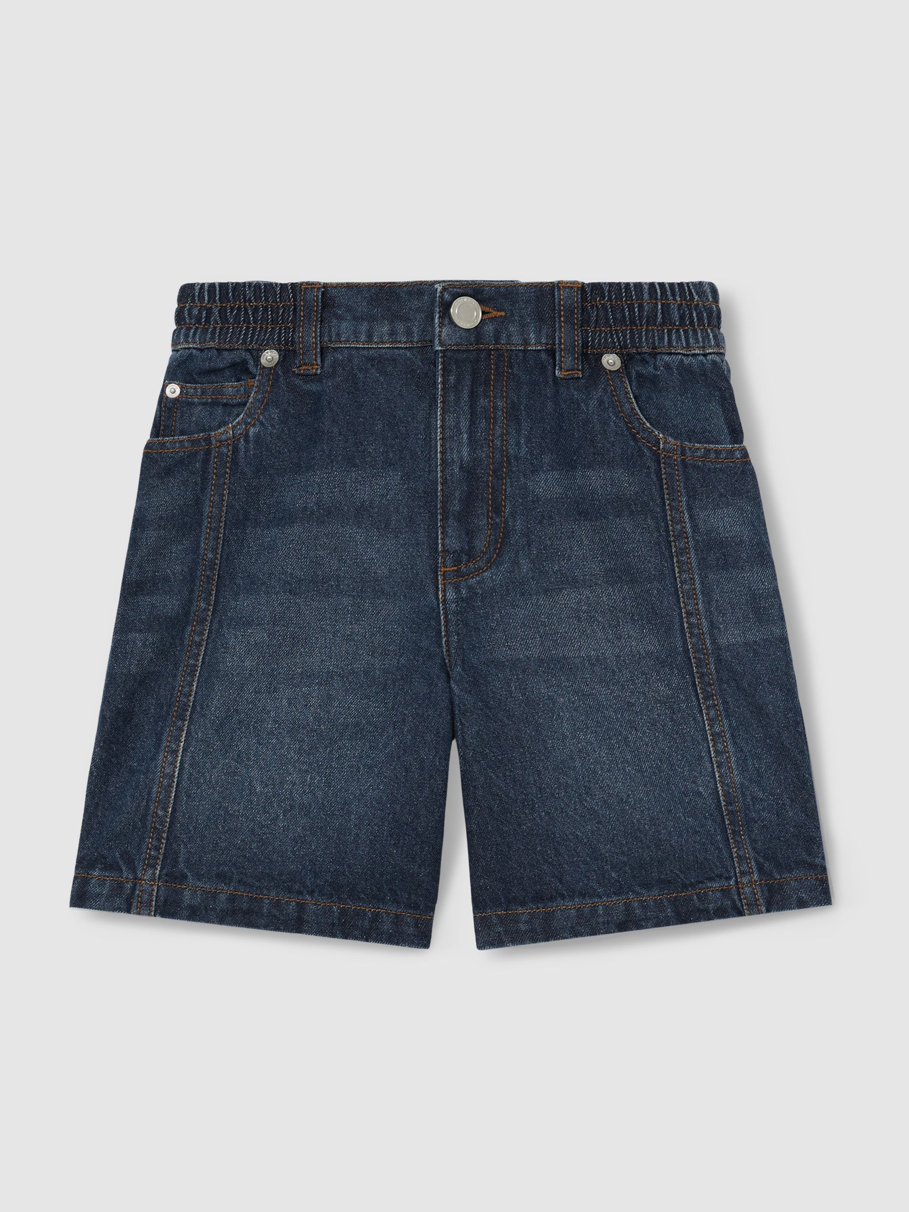 4-9 yrs Knee-Length Denim Shorts in Blue