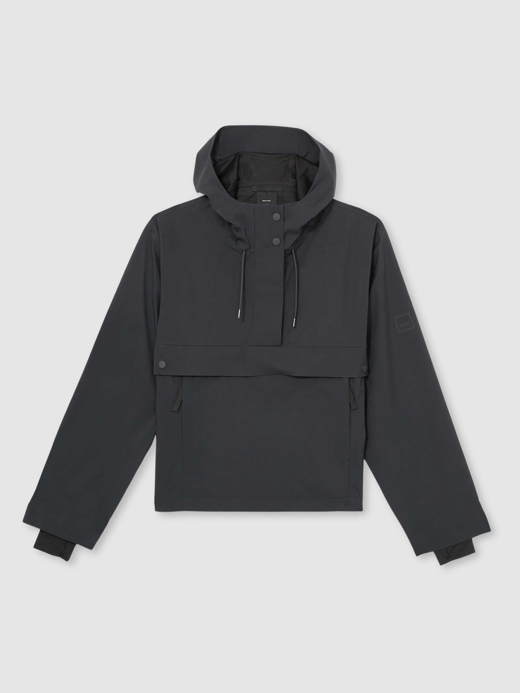 Rains Hardshell Short Jacket in Navy