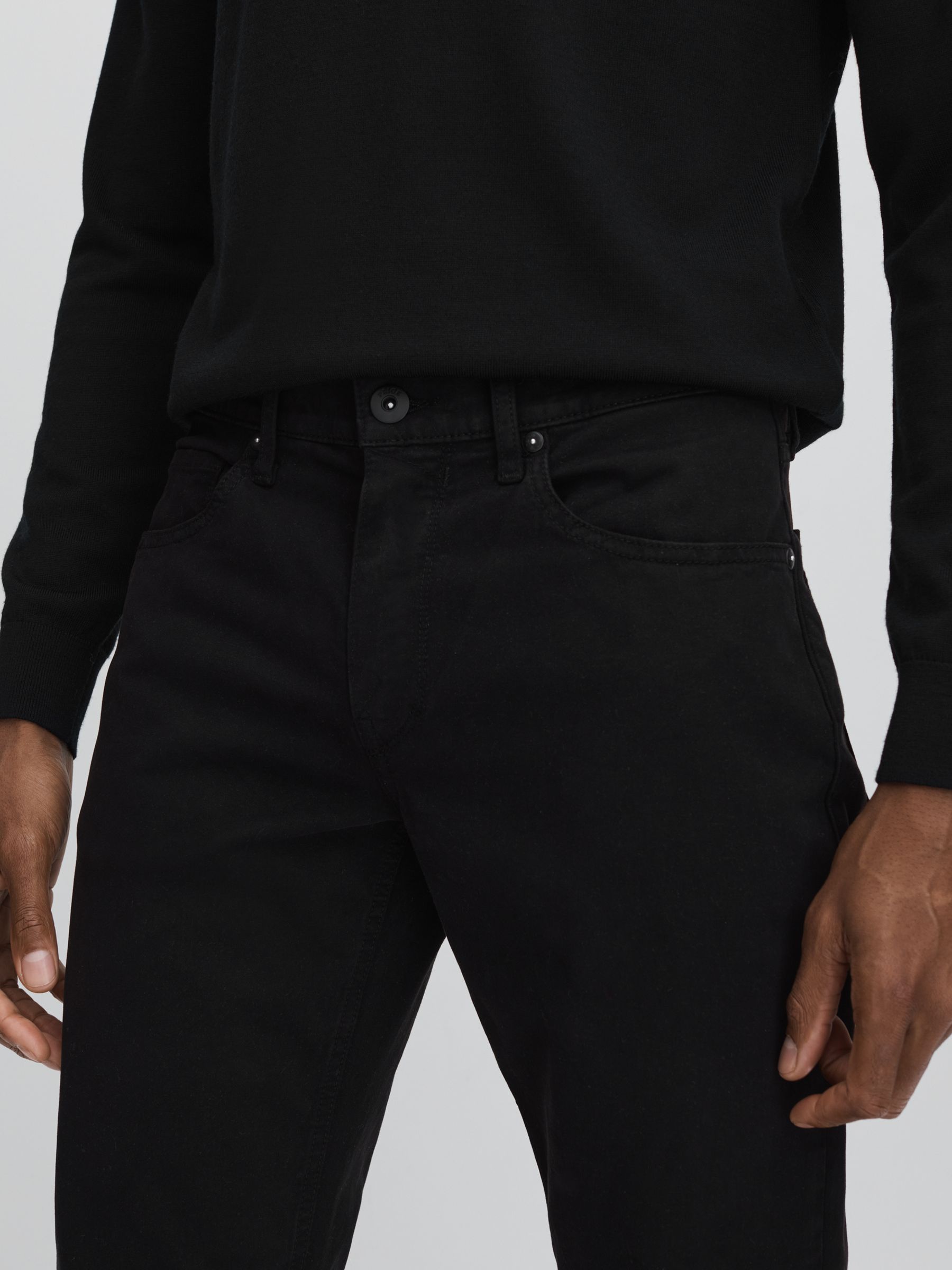 Paige Straight Leg Jeans in Black