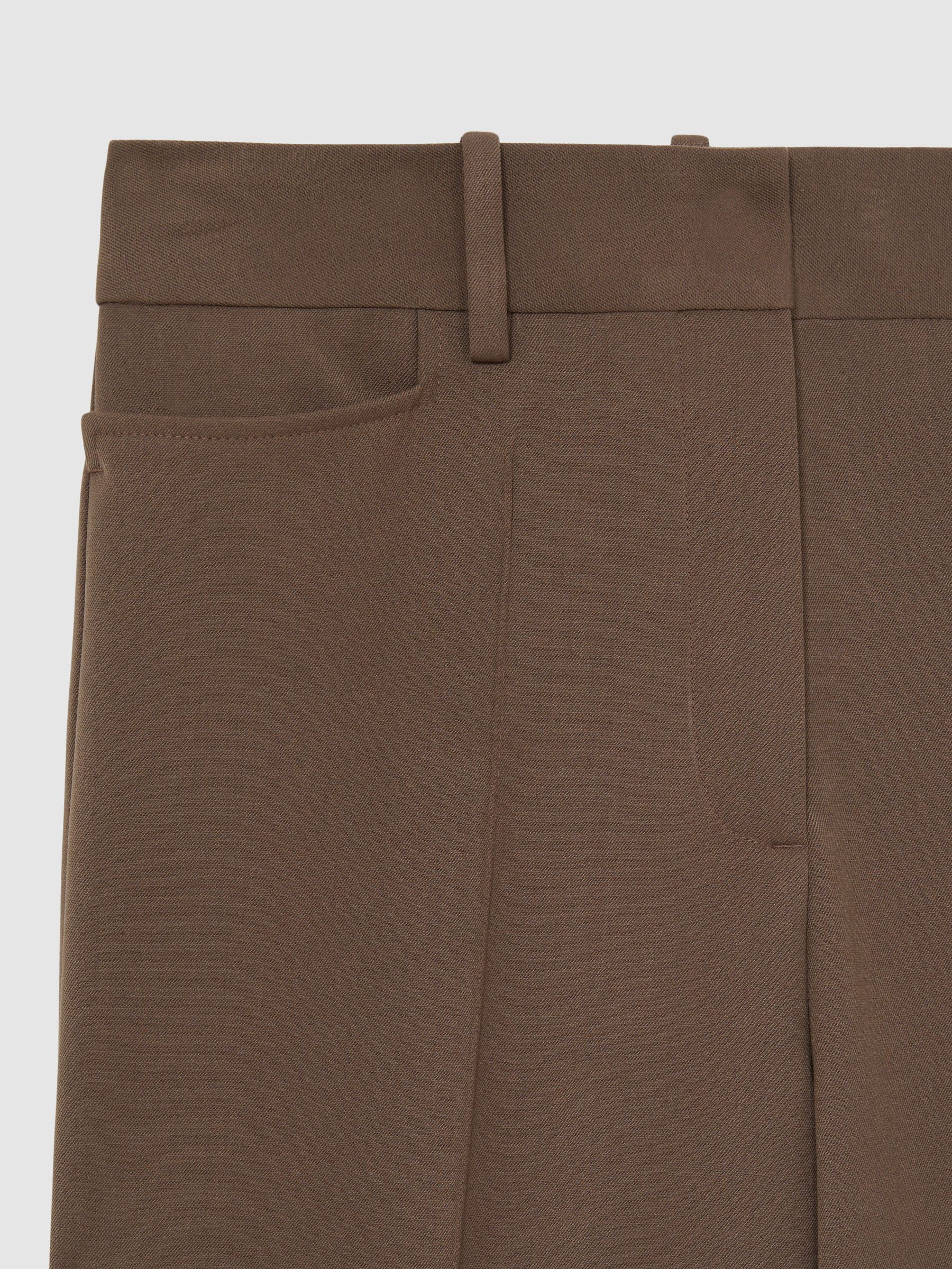 Flared Suit Trousers in Mink Neutral