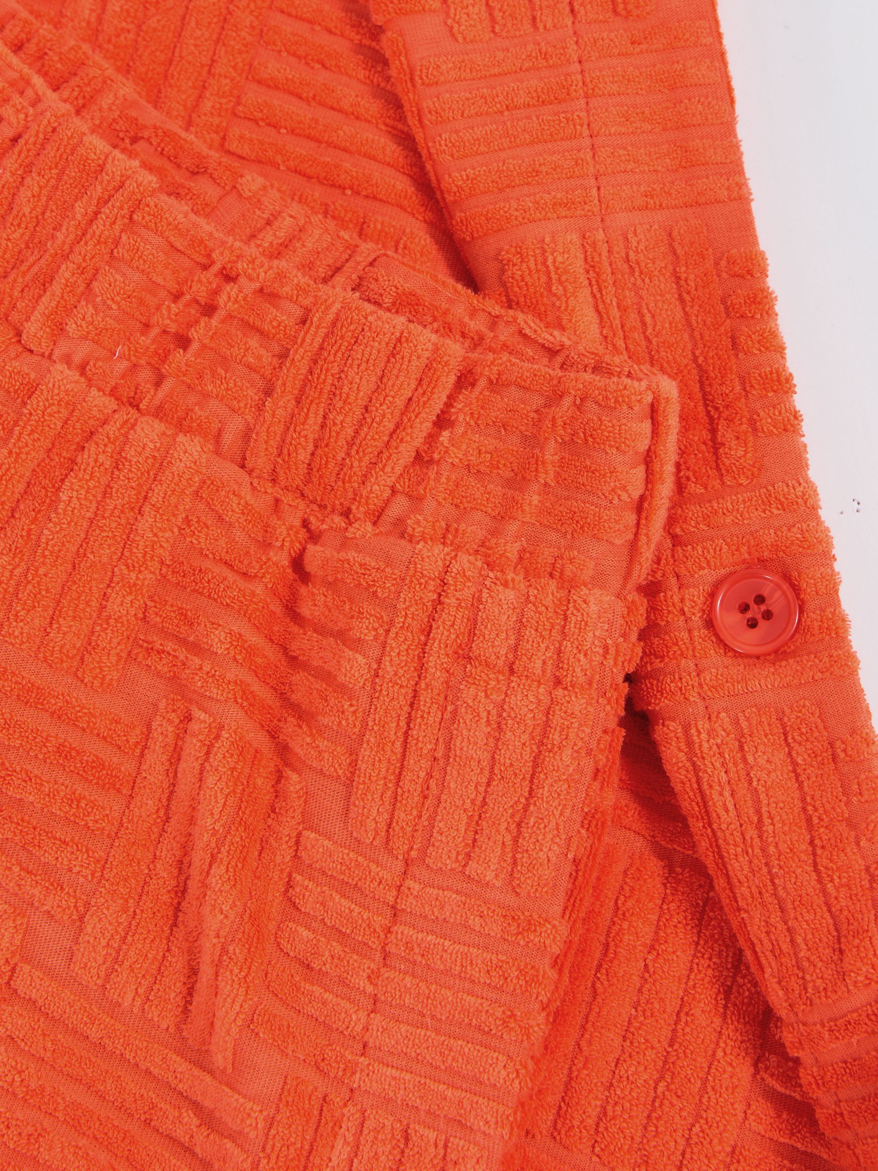 9-13 yrs Towelling Shirt And Shorts Set in Orange