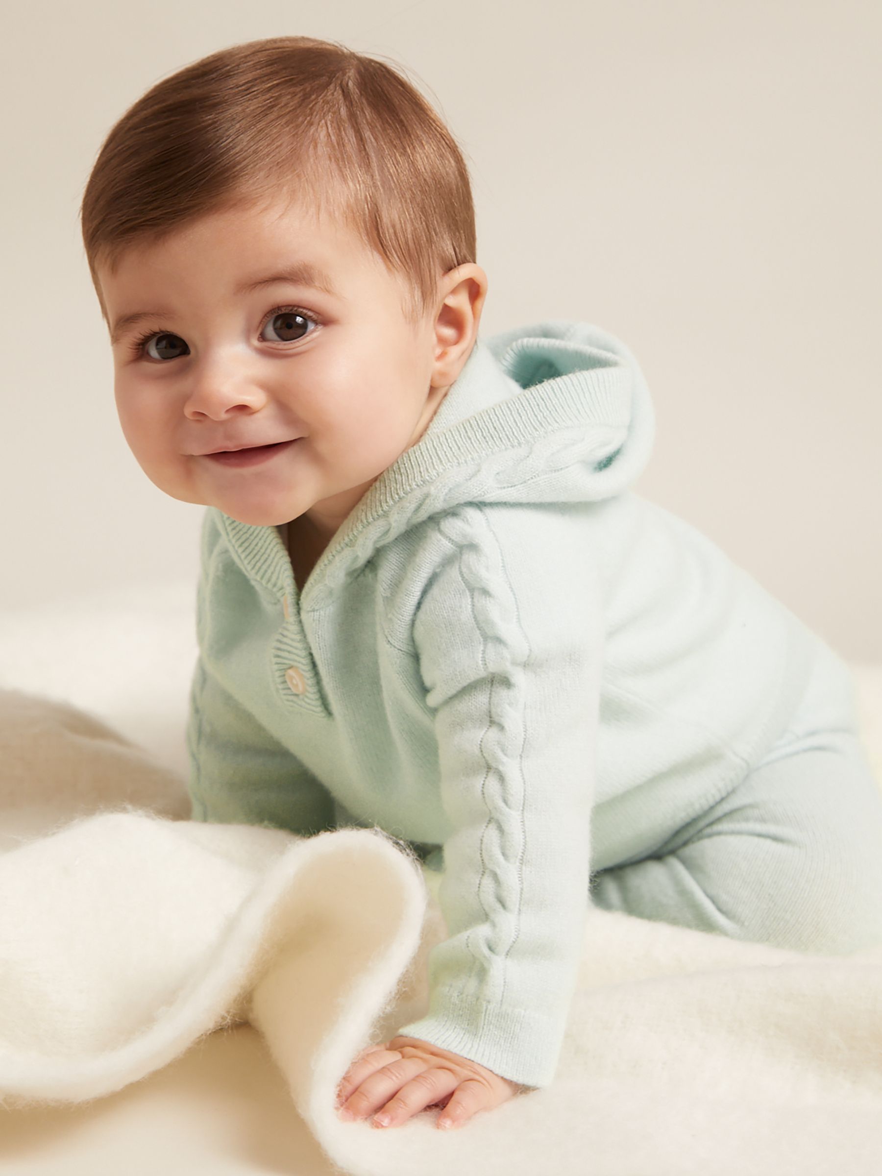 100% Cashmere Hoodie And Leggings Set in Mint