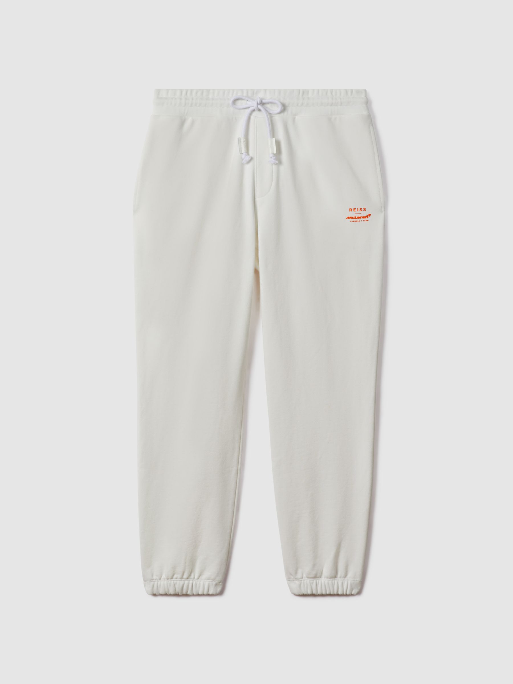 Drawstring Joggers in White