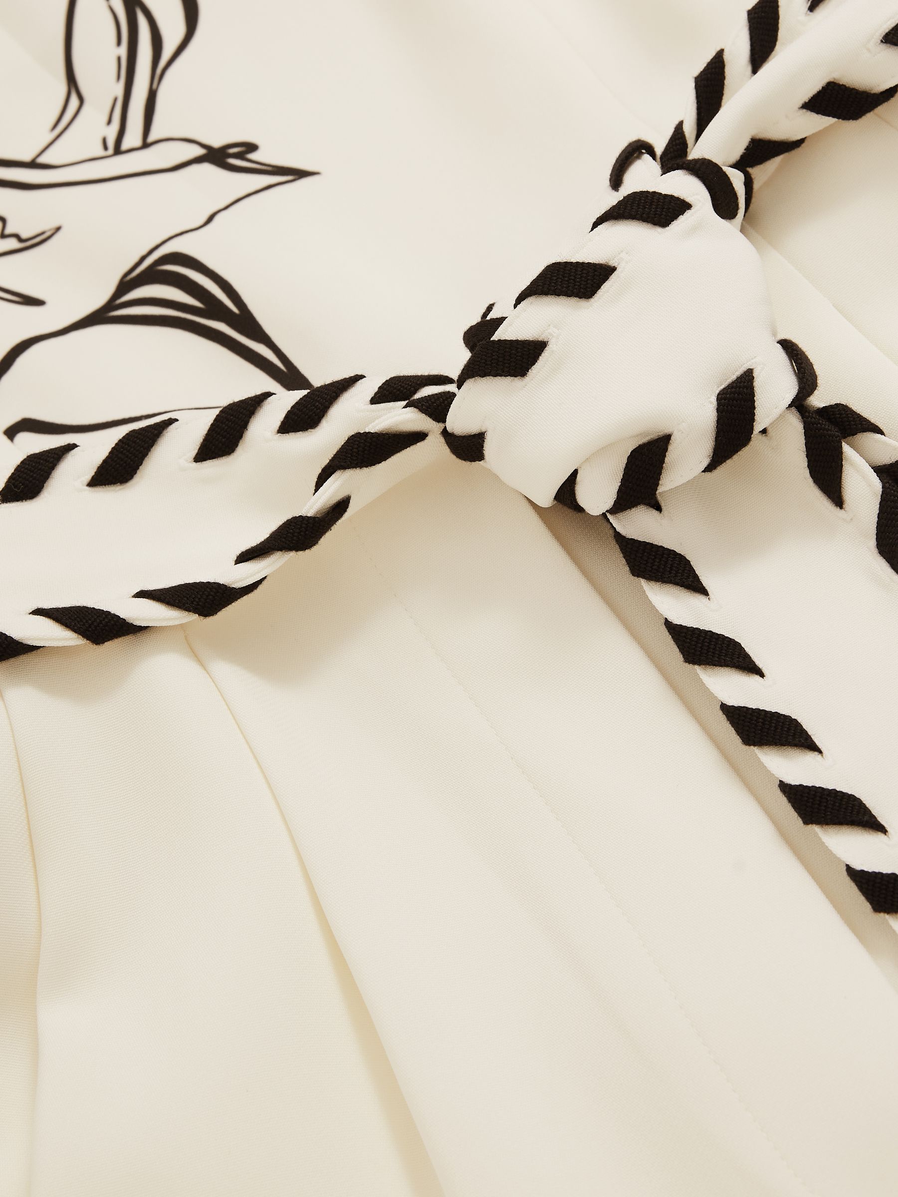 Reiss | NYBG Floral-Print Jumpsuit in Ivory/Black