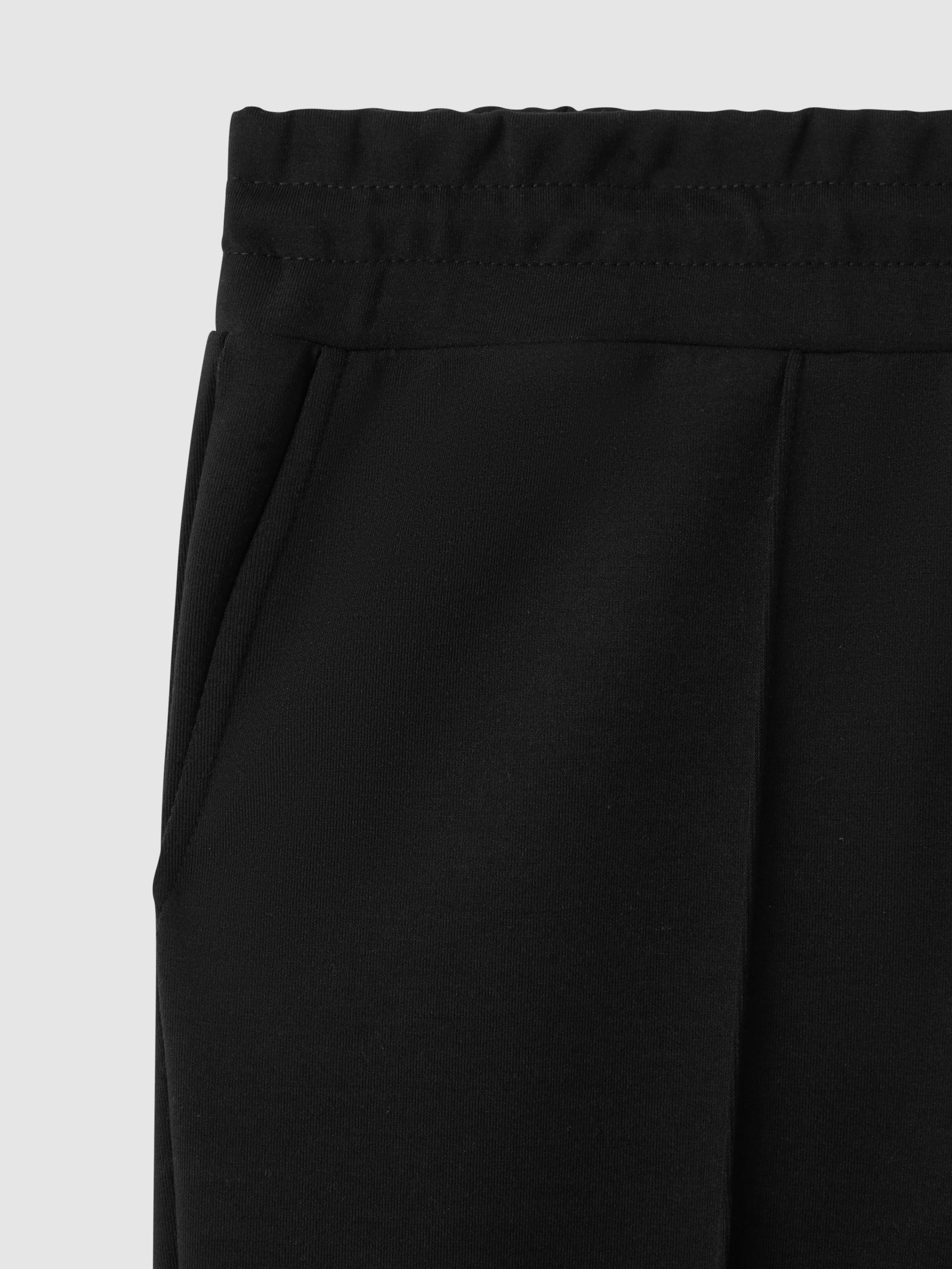 Stretch Jersey Tailored Joggers in Black