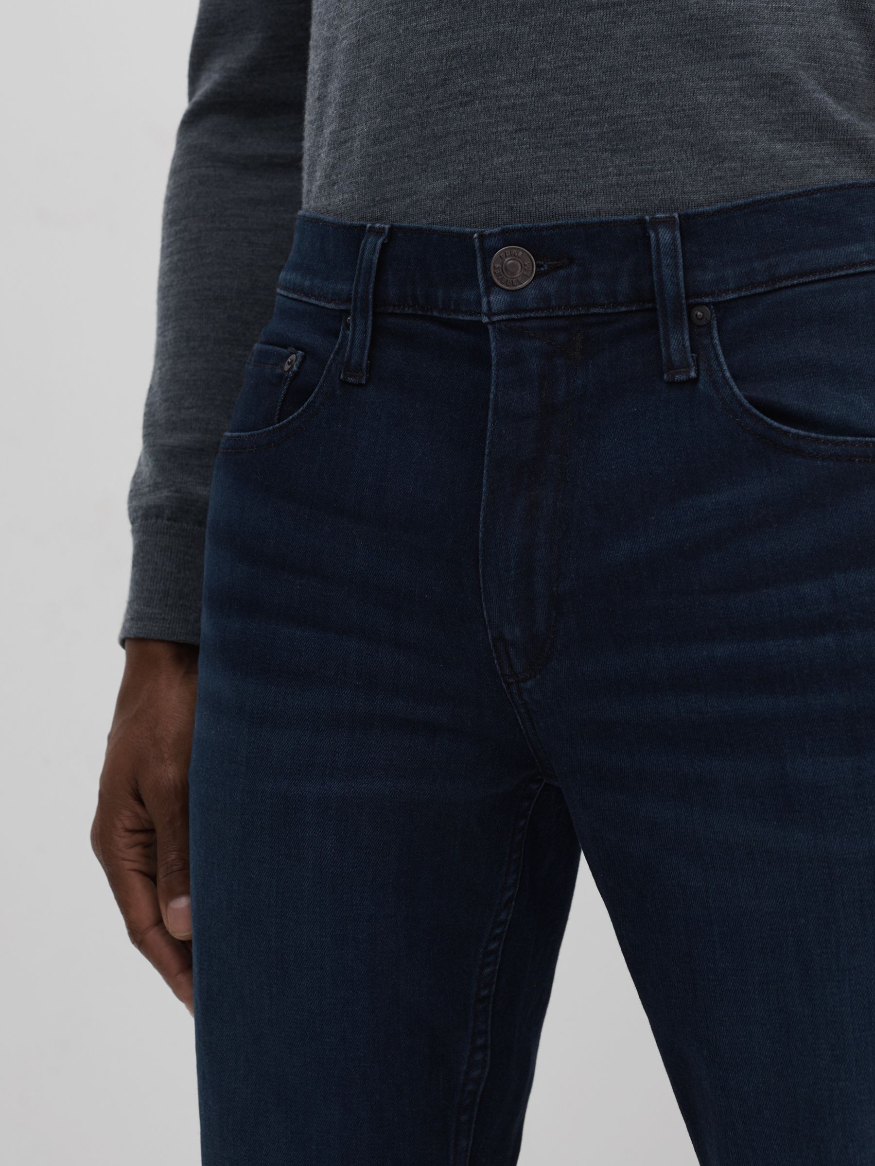 Paige Straight Leg Jeans in Conteras Blue