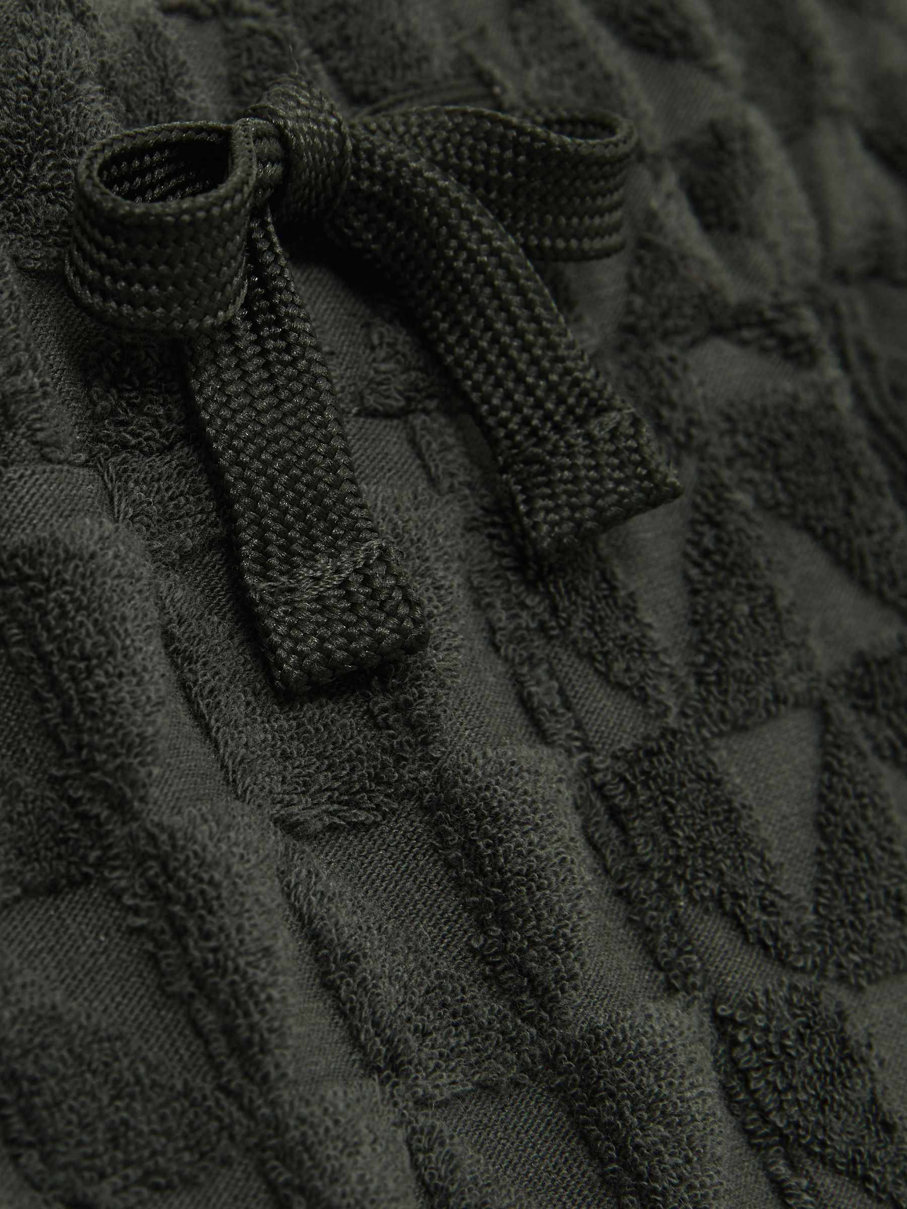 9-13 yrs Textured Towelling Shorts in Dark Sage