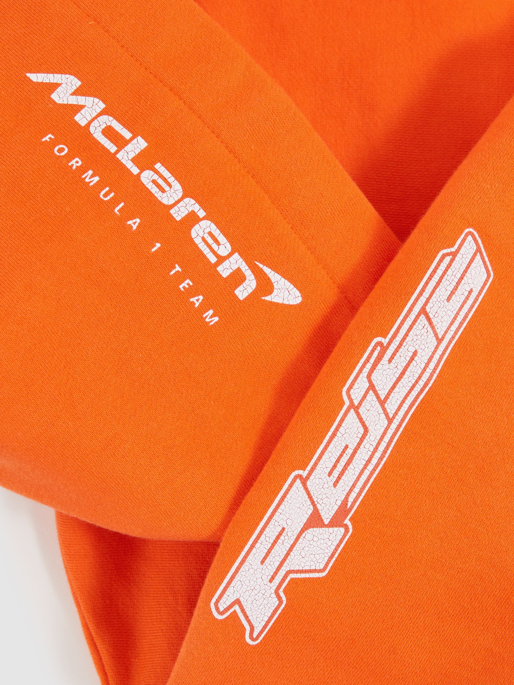 9-12 yrs McLaren F1 Team Cotton Logo Hoodie Unisex Fit in Orange