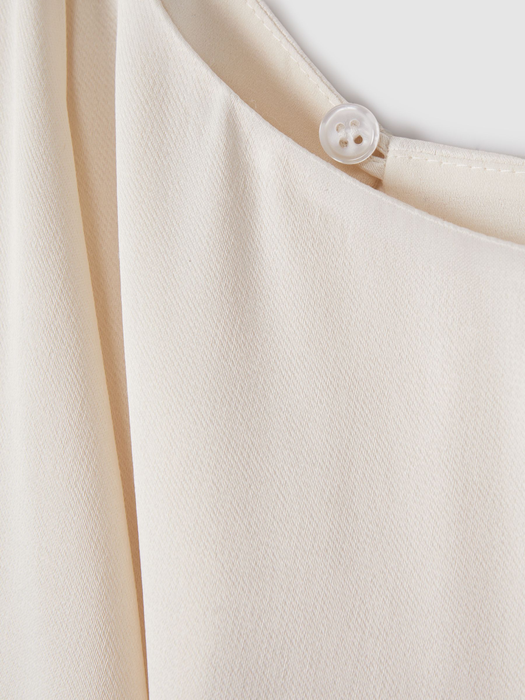 Draped Maxi Dress in Ivory