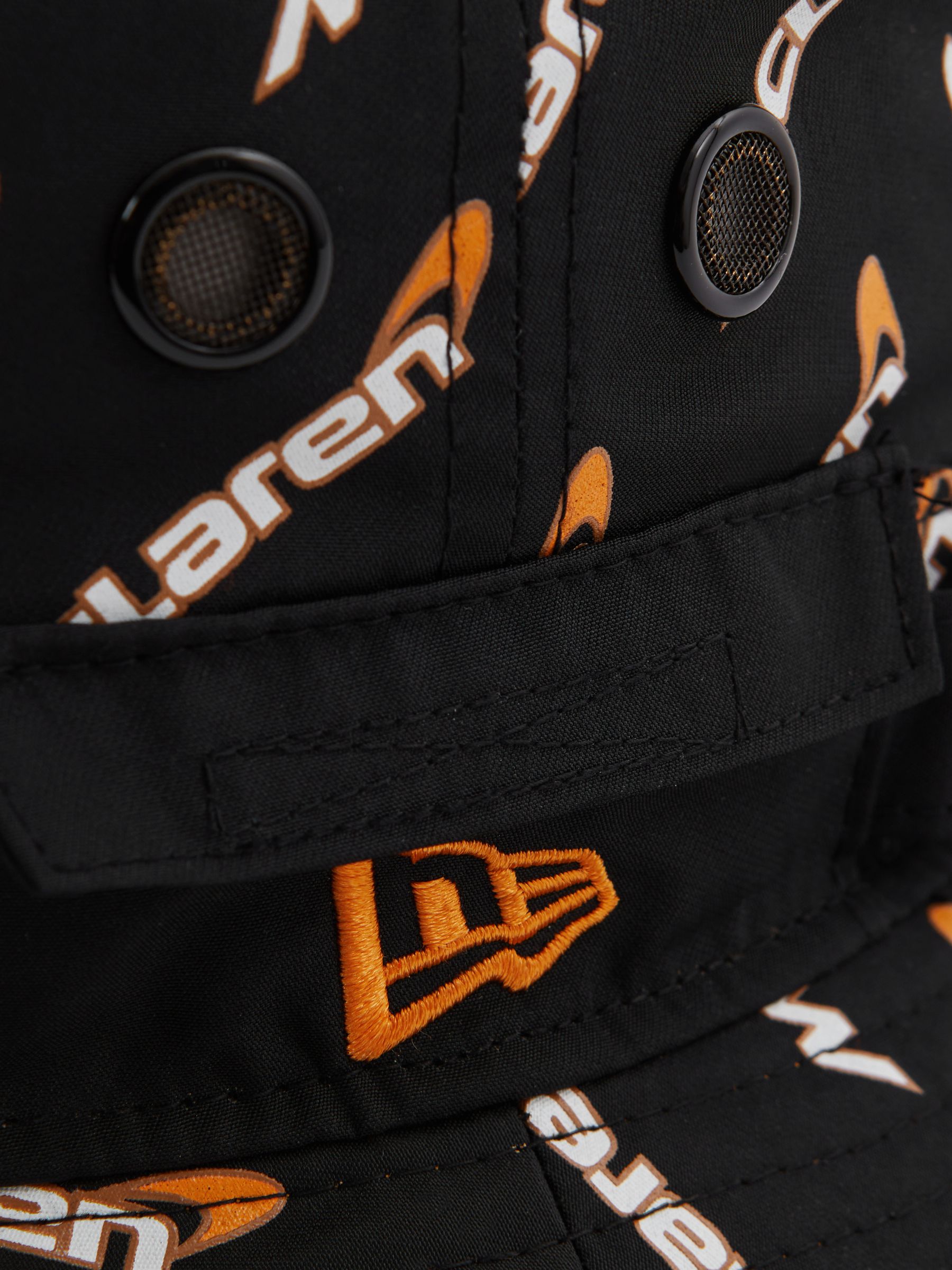 McLaren F1 Printed Bucket Hat in Black