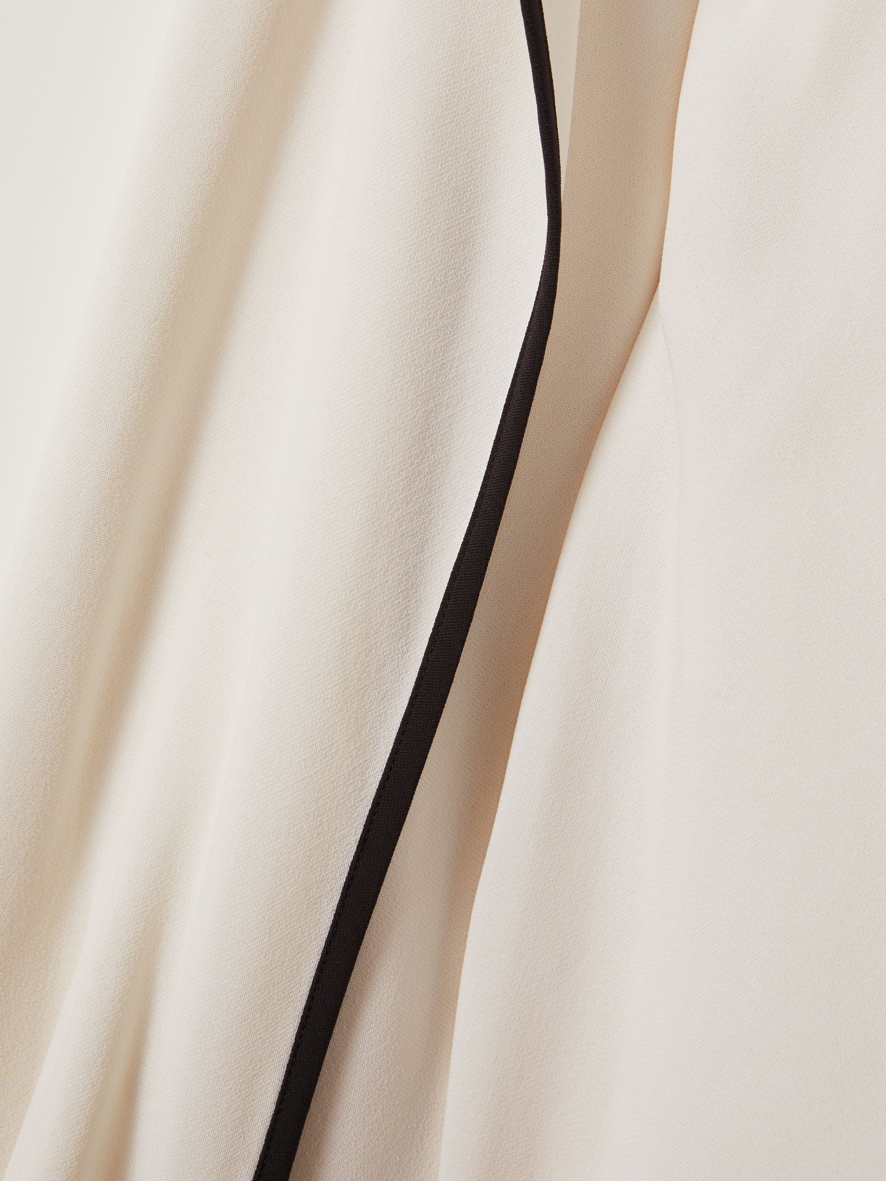 Ruffle Detail Cut Out Blouse in White