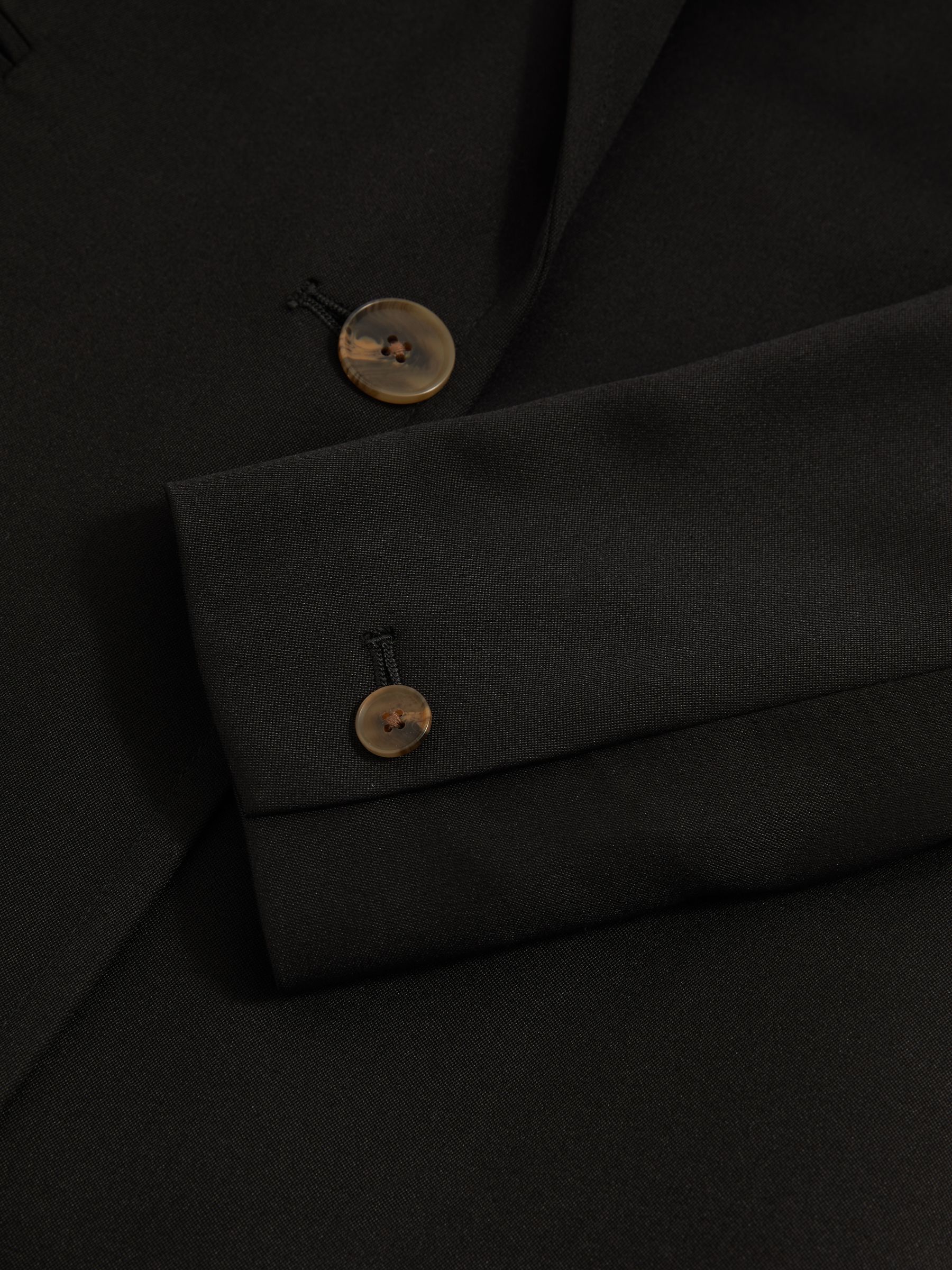 Single-Breasted Suit Jacket in Black