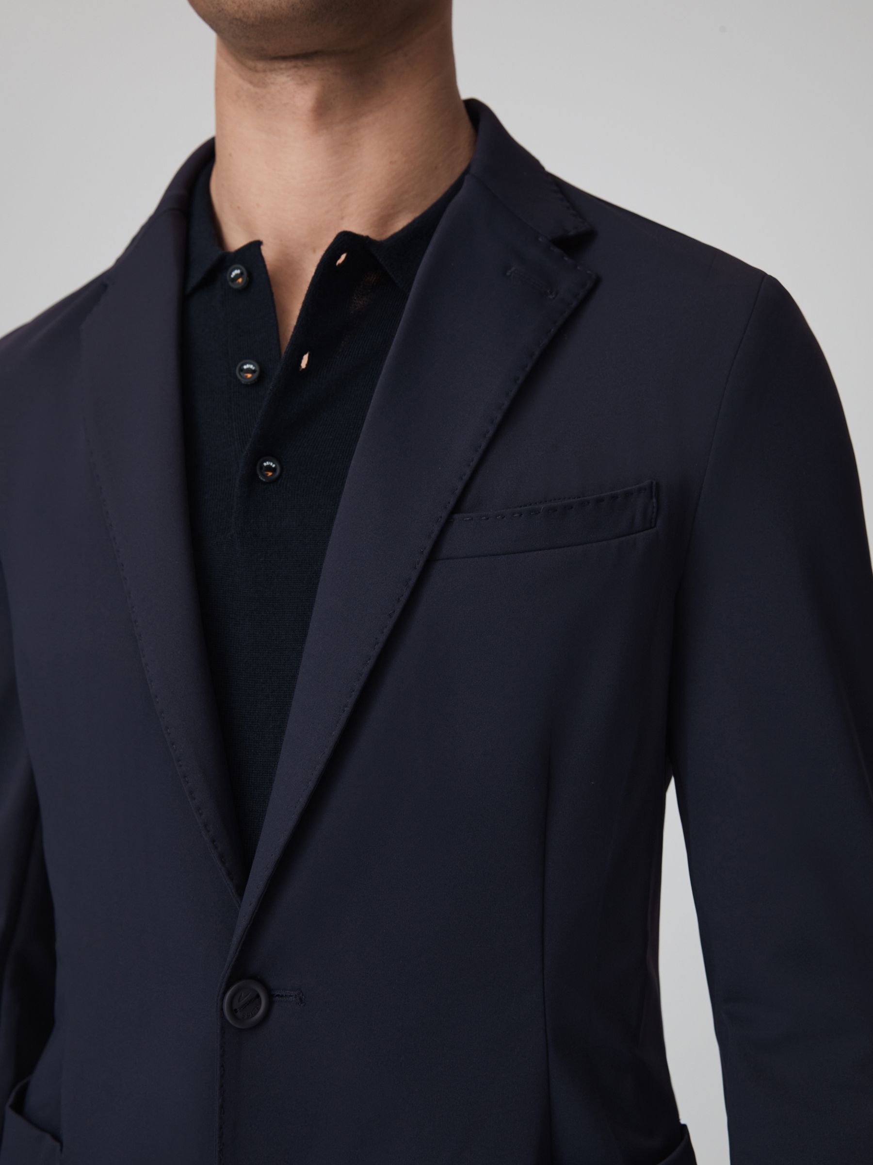 McLaren F1 Technical Single Breasted Blazer in Navy