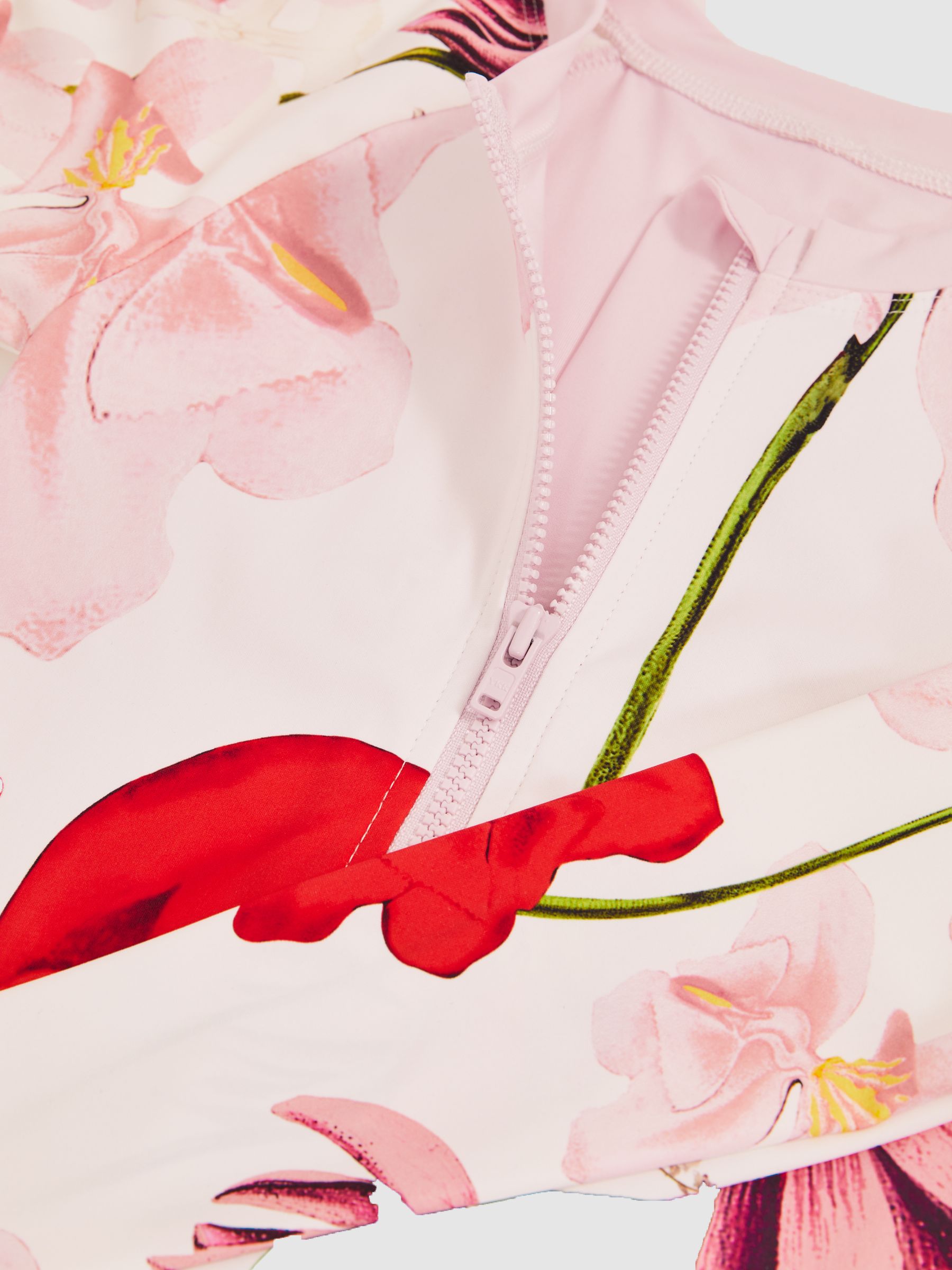 9-13 yrs Reiss | NYBG Long-Sleeve Swimsuit in Ivory