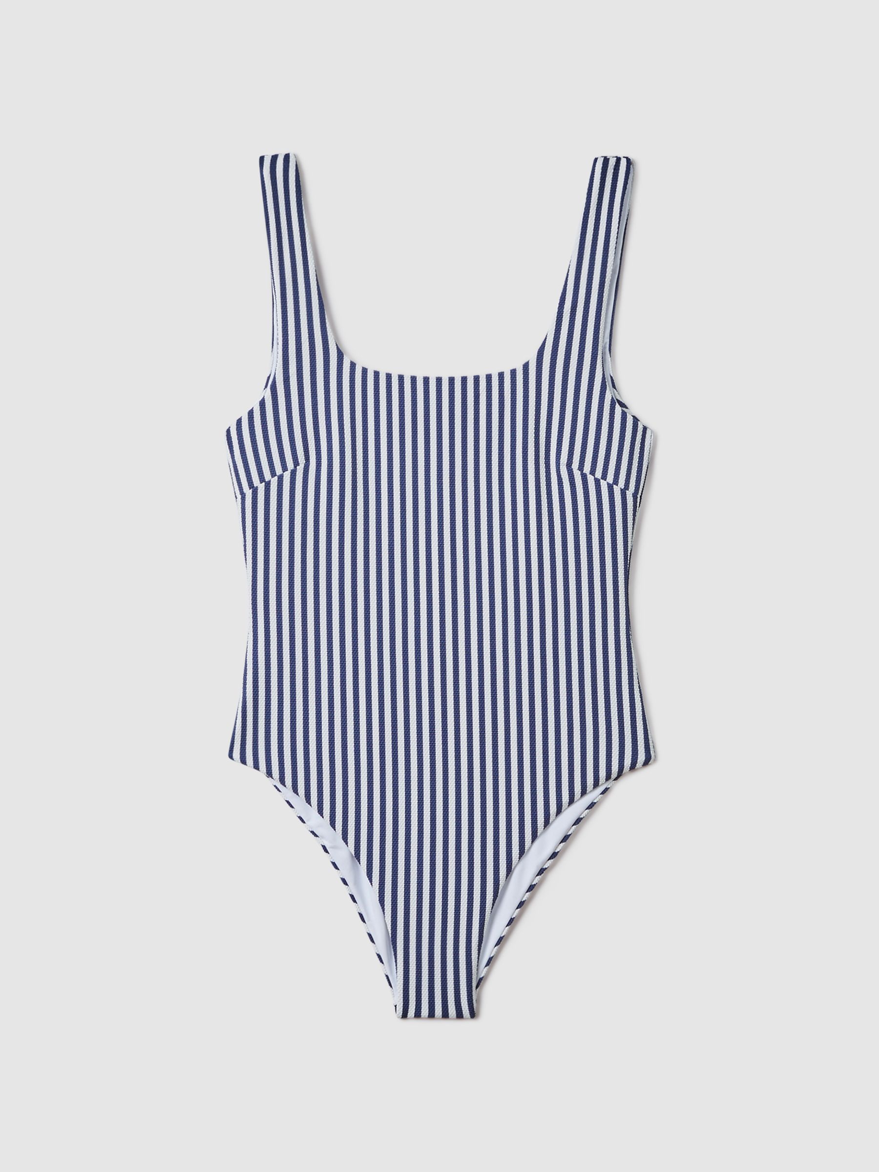 FELLA Striped Swimsuit in Blue Stripe