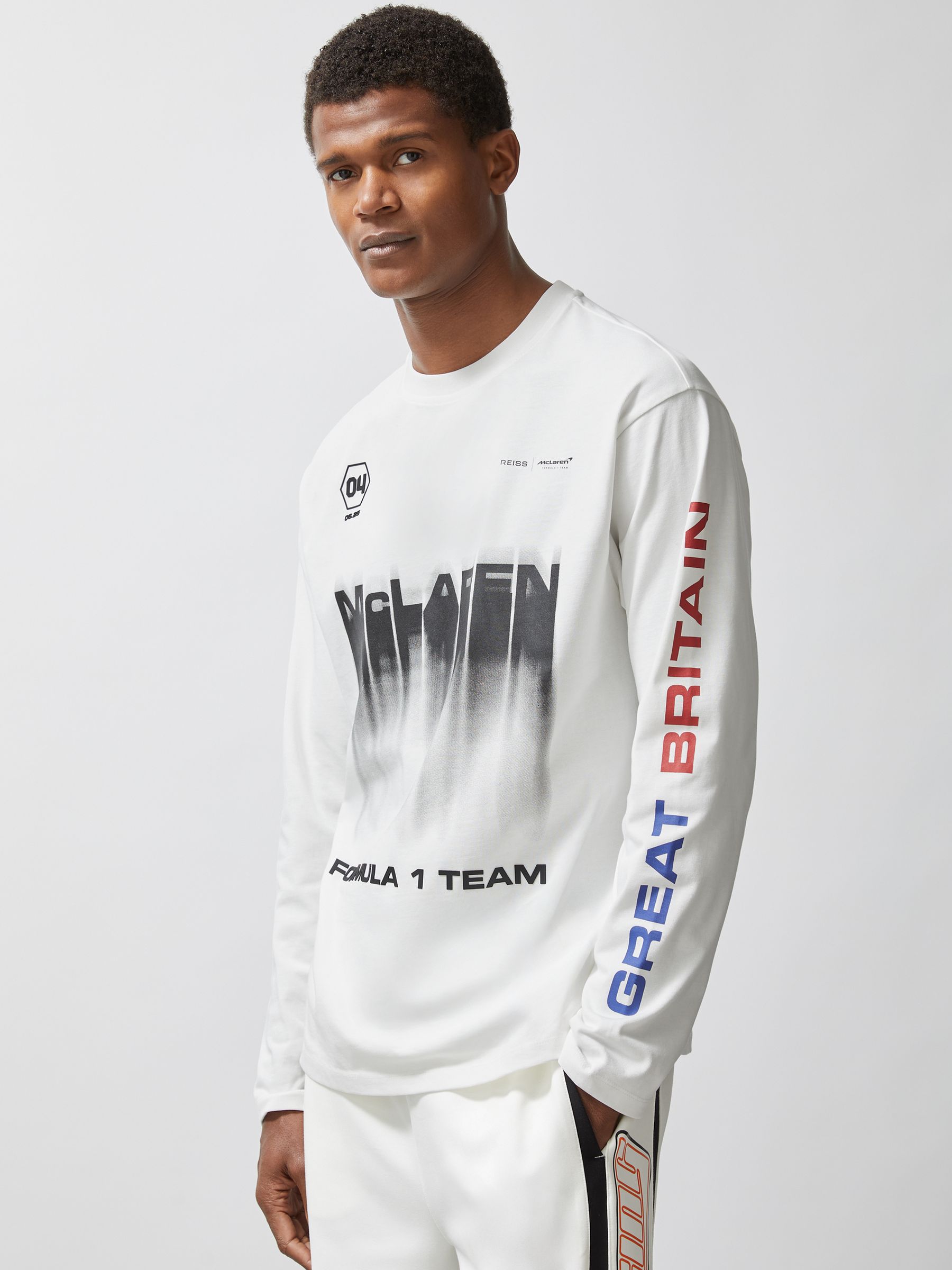 McLaren F1 Team British GP T-Shirt Unisex Fit in White