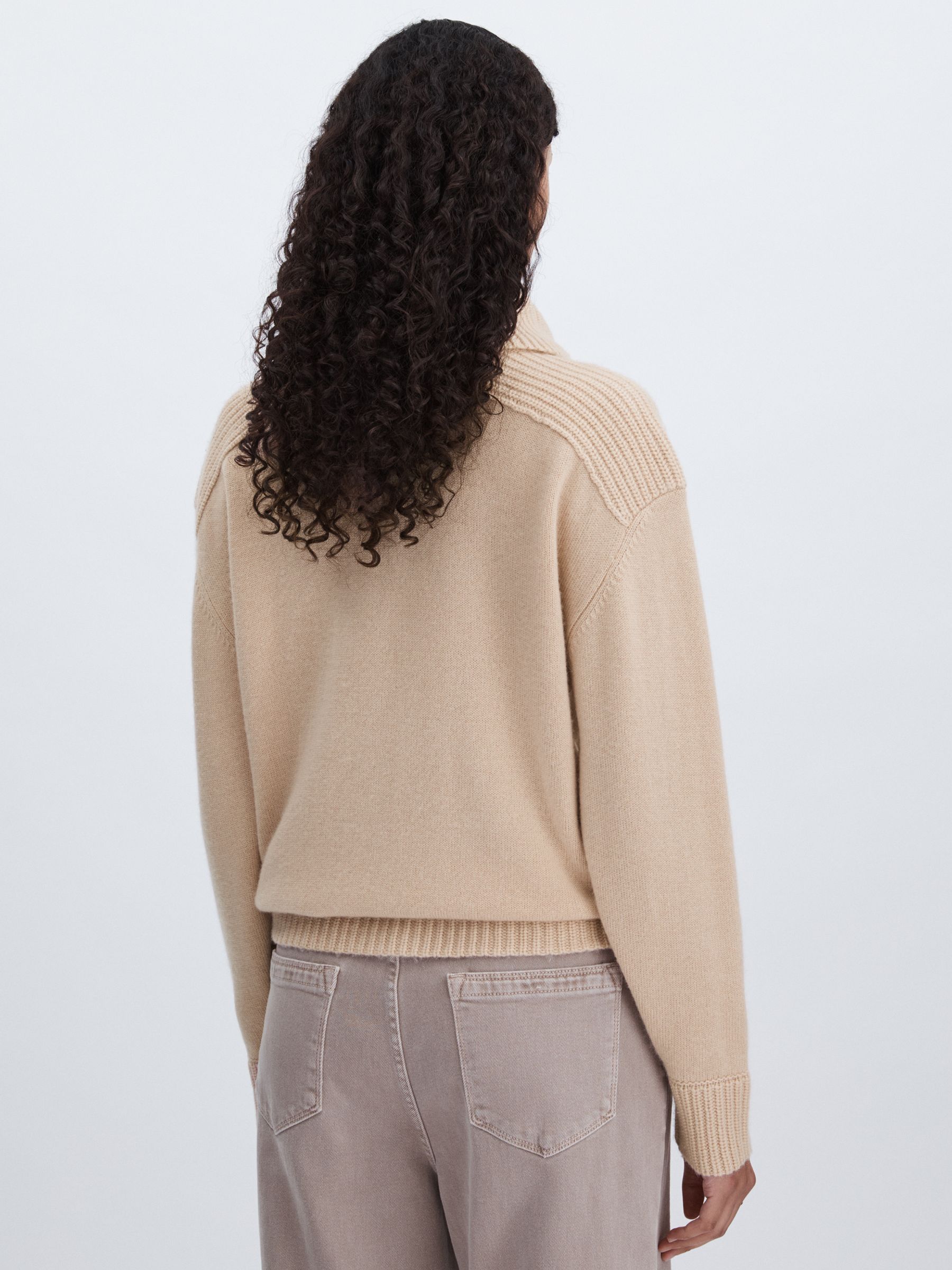 Madeleine Thompson Wool-Cashmere Roll-Neck Jumper in Buttermilk