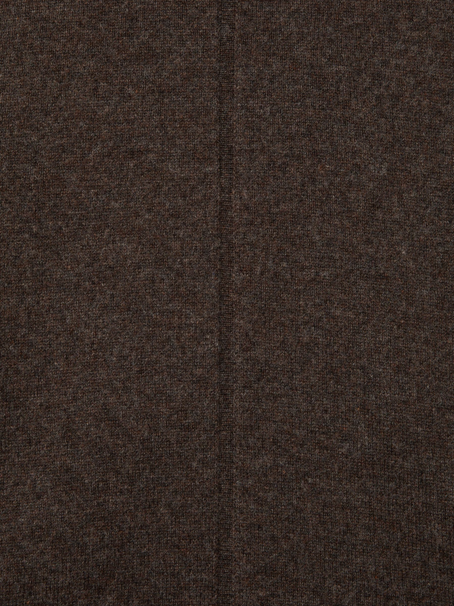 Petite Jumper Dress with Wool and Cashmere in Chocolate