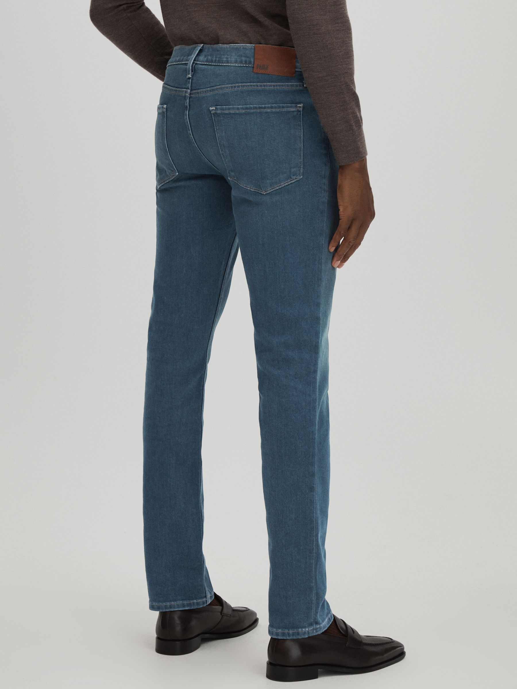 Paige Straight Leg Jeans in Foltz Blue