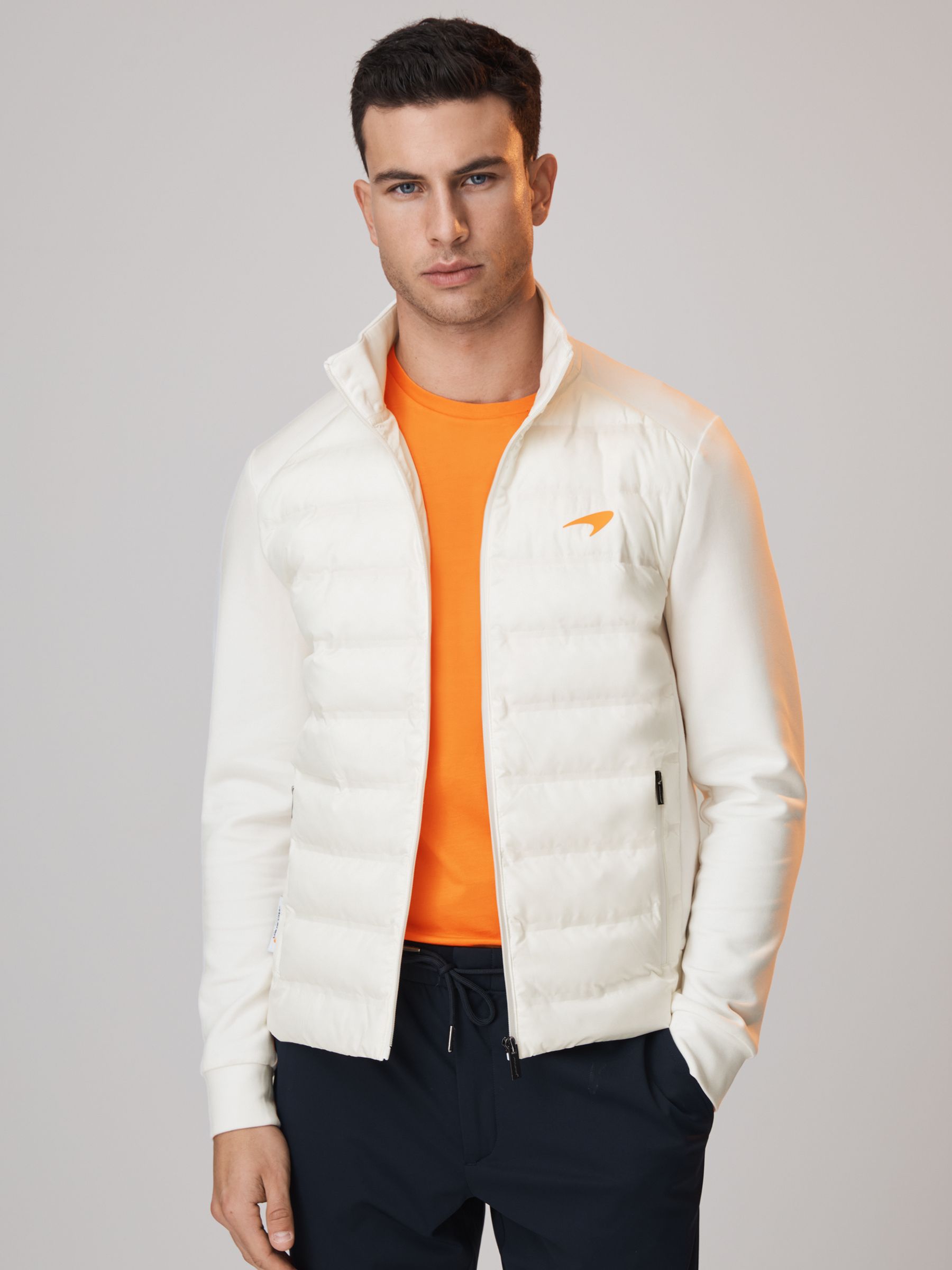 McLaren F1 Hybrid Quilt and Jersey Jacket in White