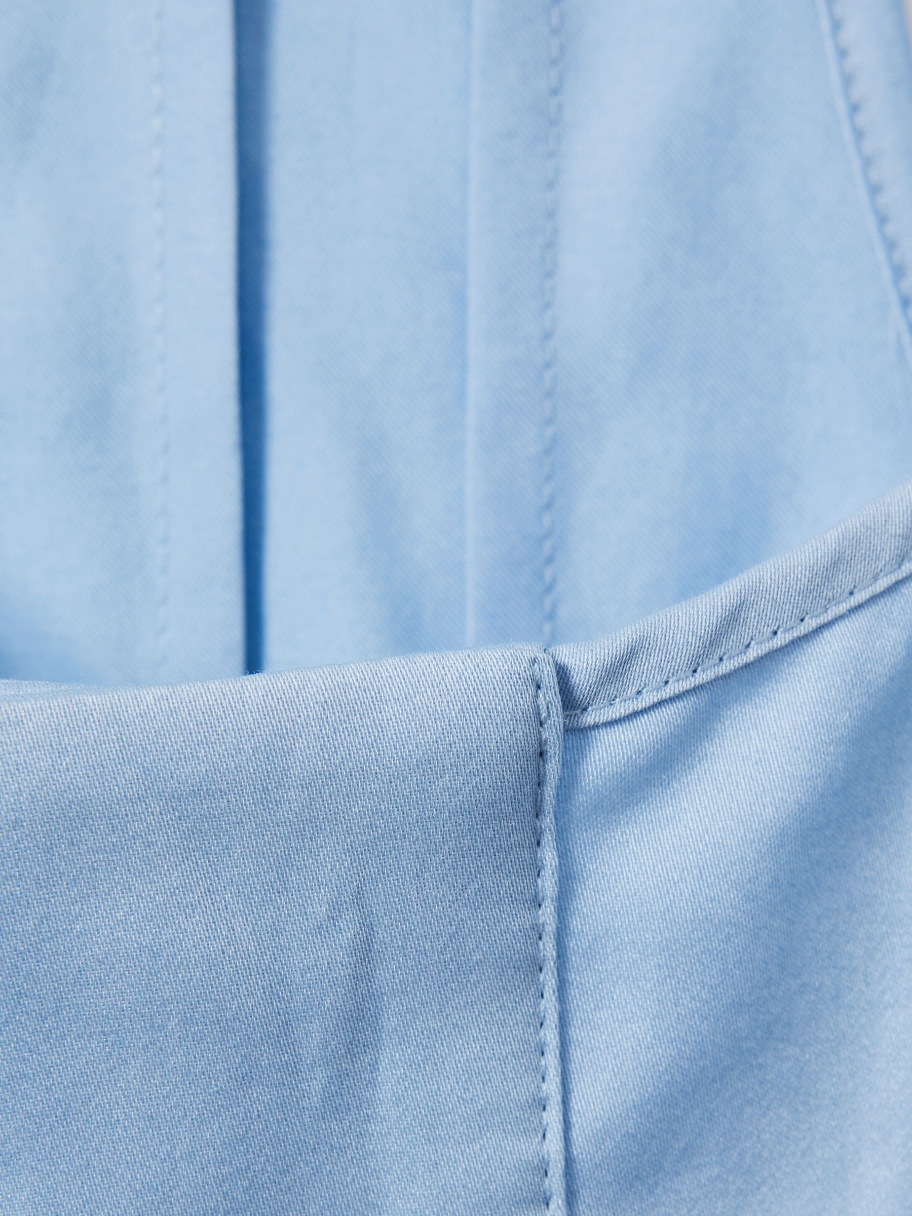 Relaxed Cotton Scoop Neck Vest in Blue