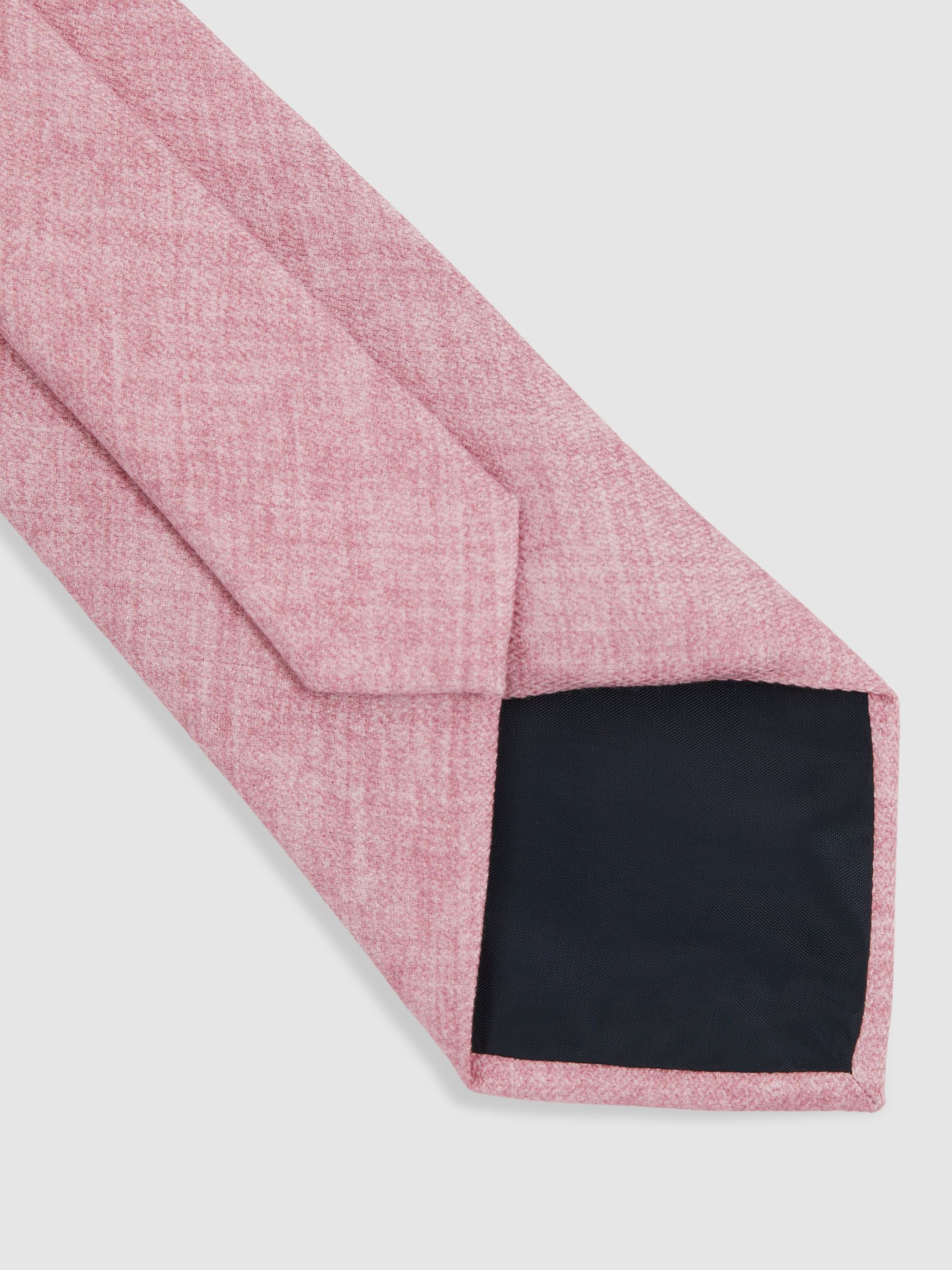 Melange Silk Tie in Soft Pink Melange