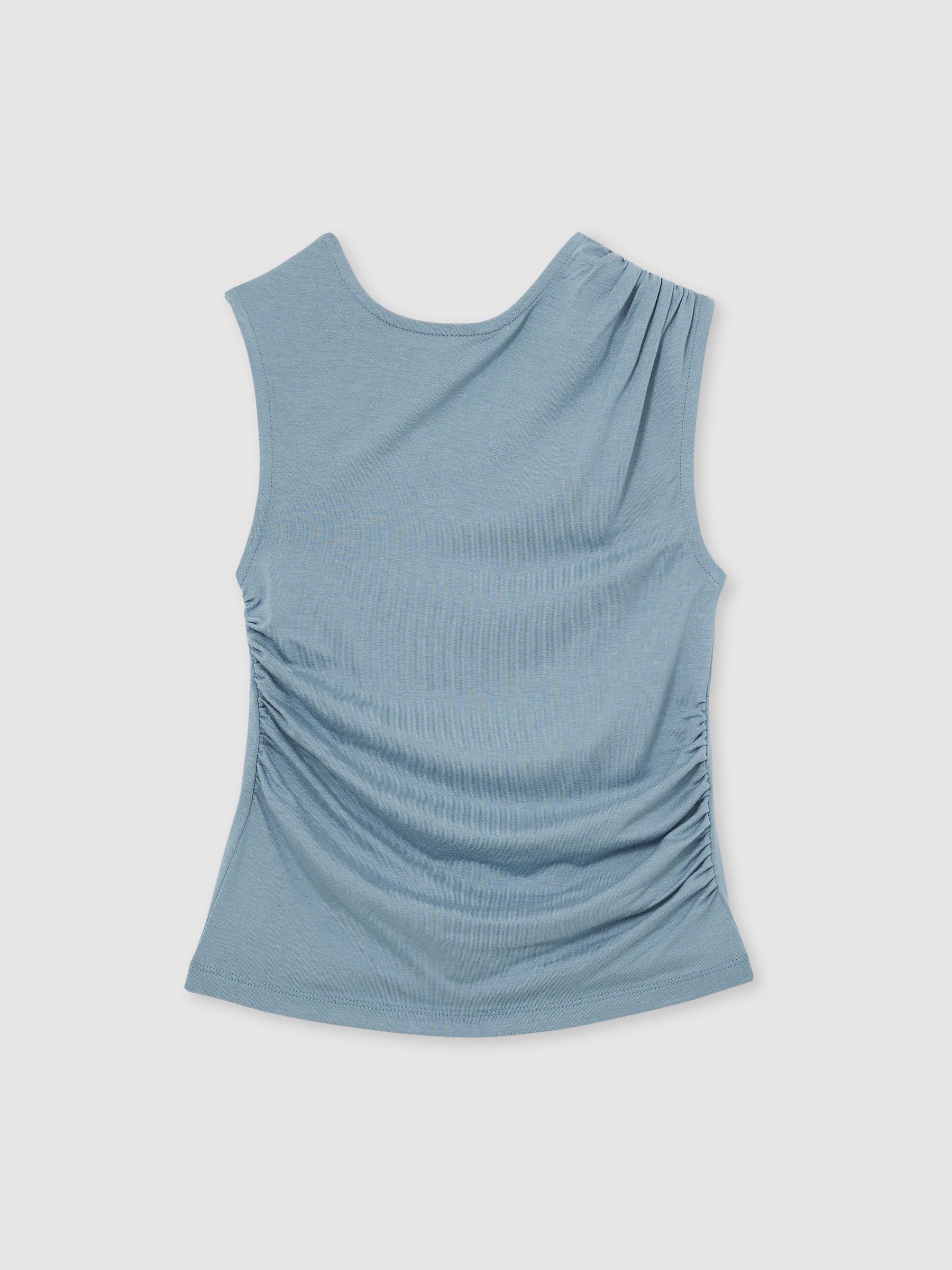 9-13 yrs Ruched Vest Top in Blue