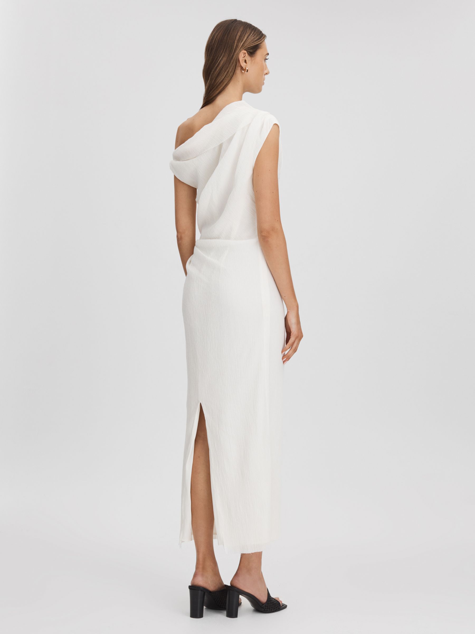 Anna Quan Textured Off-The-Shoulder Maxi Dress in White