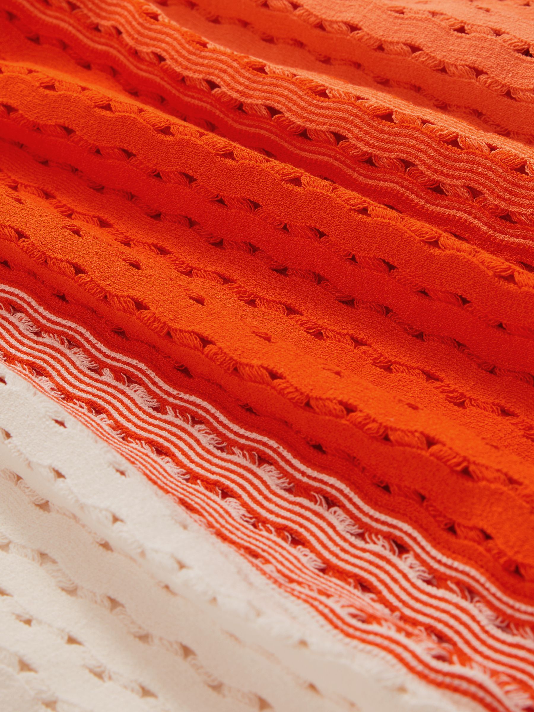 McLaren F1 Team One-Sleeve Knit Dress in Papaya Orange