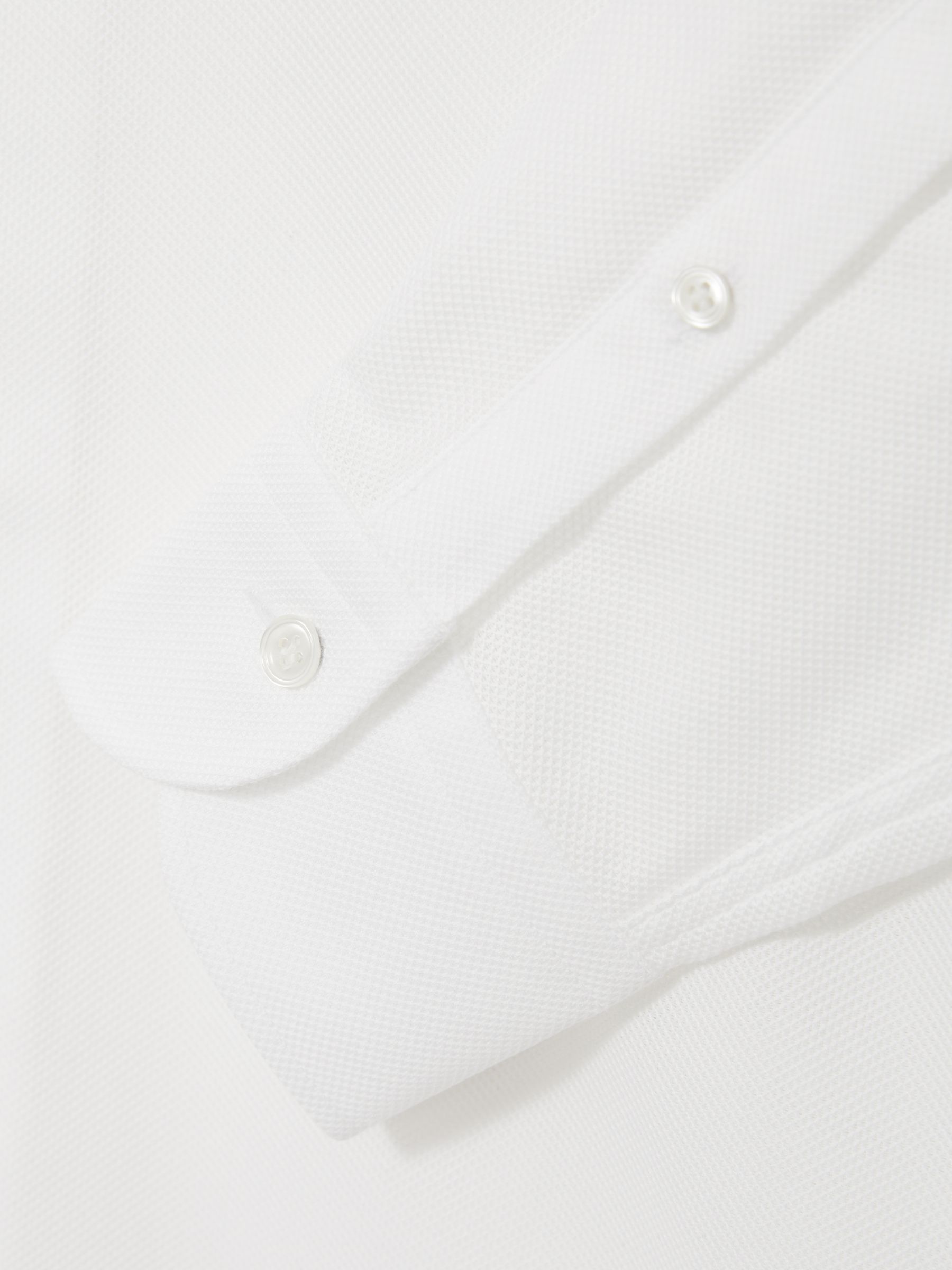 Atelier Cotton-Piqué Long-Sleeve Shirt in White