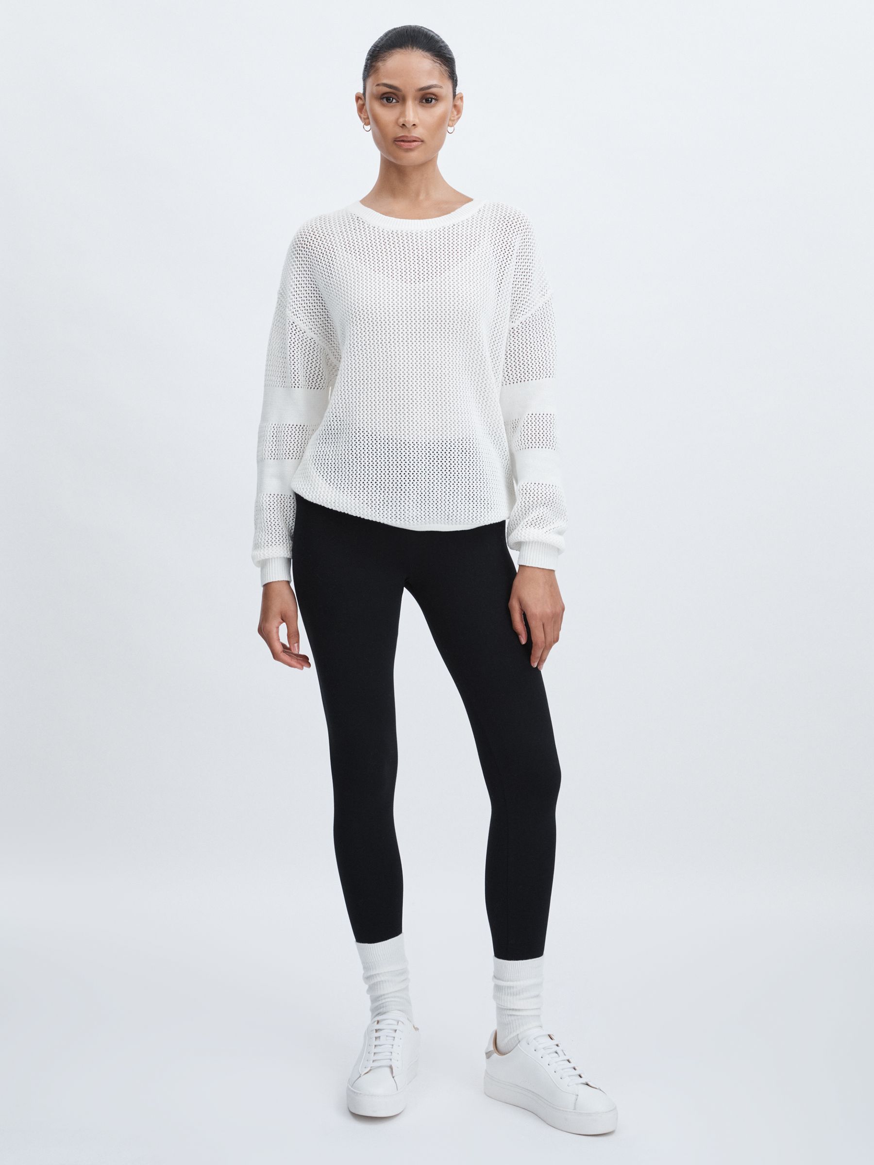The Upside Cotton Open-Knit Jumper in Natural